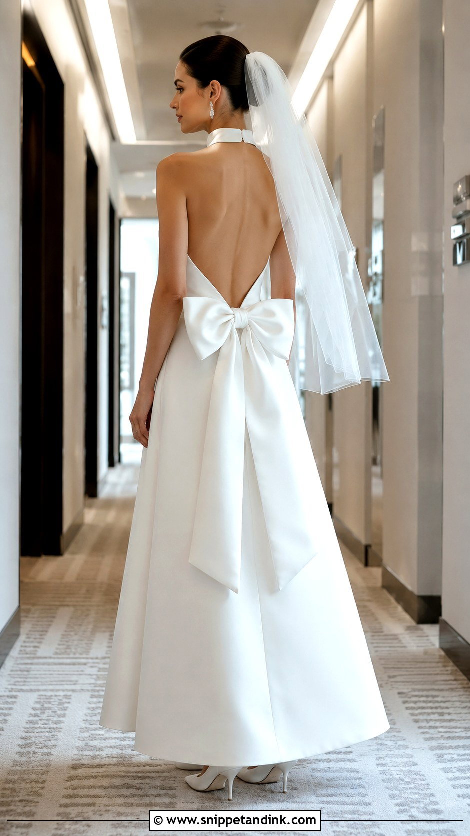 1960s Bow Back Wedding Dress - Snippet and Ink - 20 Vintage Inspired Wedding Dress Ideas