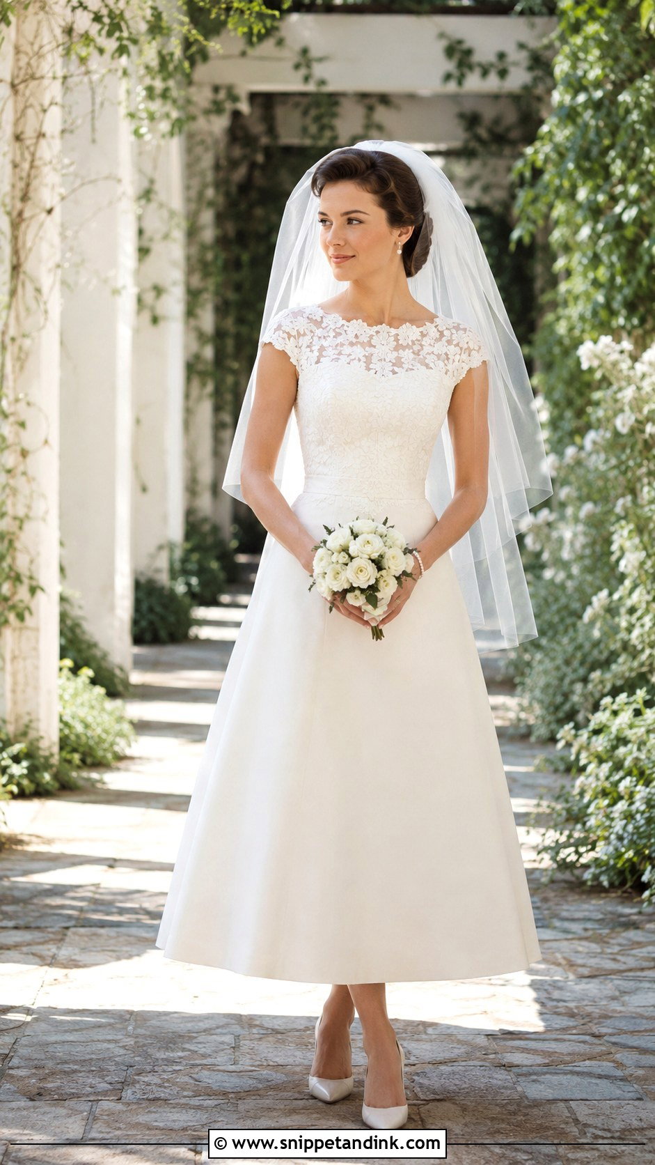1960s Cap Sleeve Wedding Dress - Snippet and Ink - 20 1960s Wedding Dress Ideas