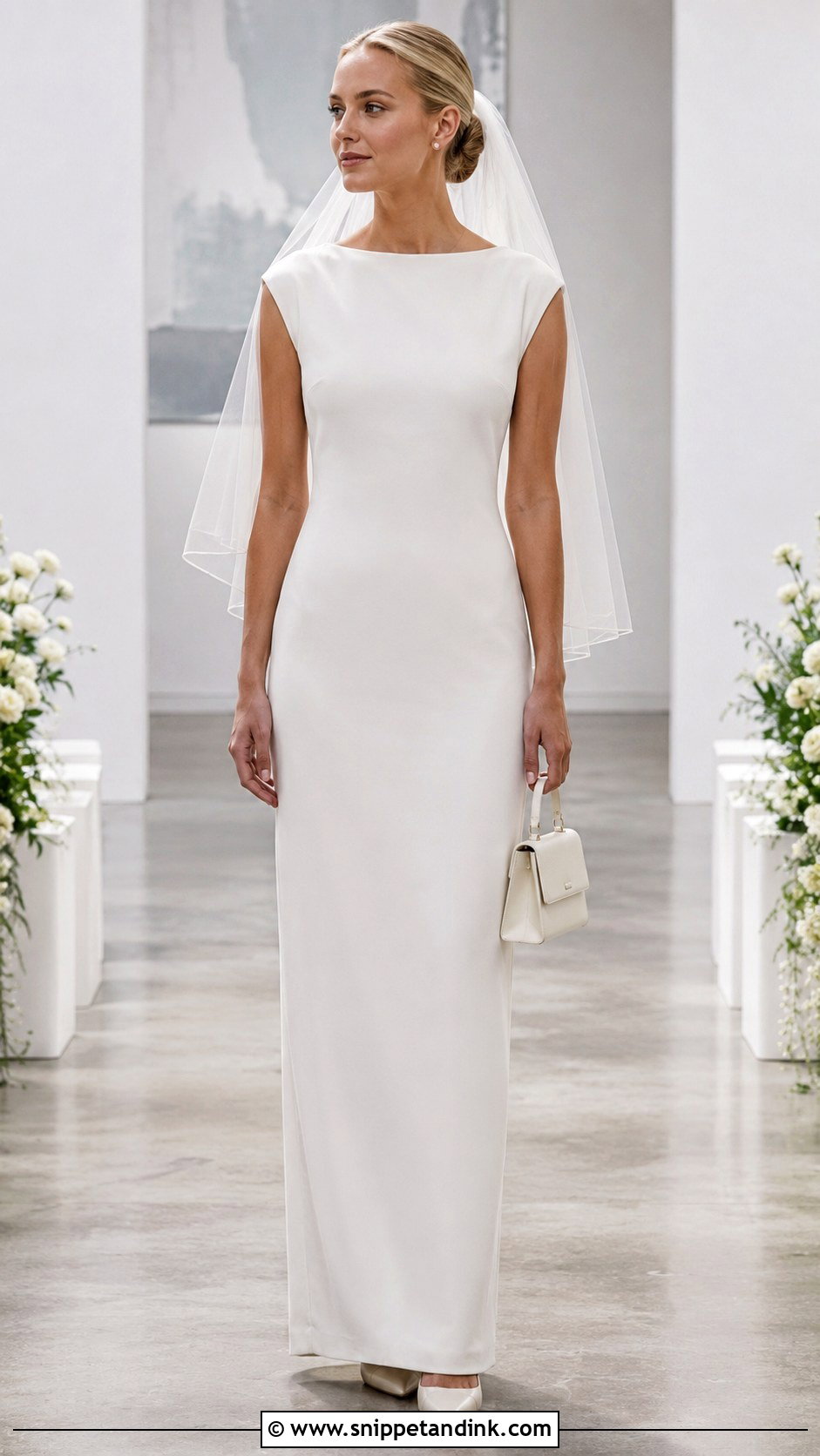1960s Column Wedding Dress - Snippet and Ink - 20 1960s Wedding Dress Ideas
