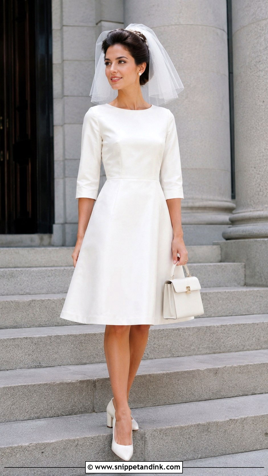1960s Courthouse Wedding Dress - Snippet and Ink - 25 1960s Wedding Dresses