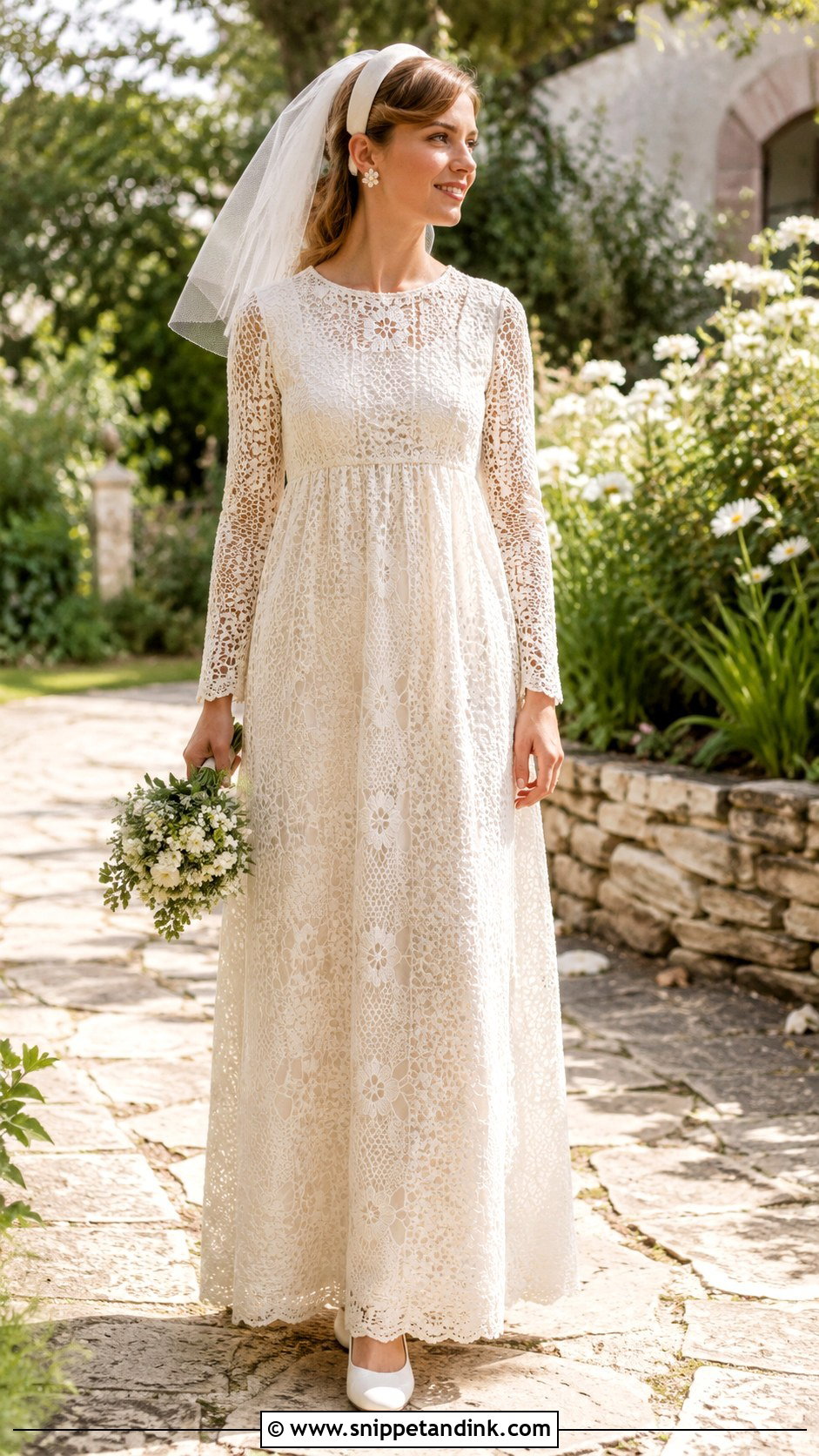 1960s Crochet Lace Wedding Dress - Snippet and Ink - 20 1960s Wedding Dress Ideas