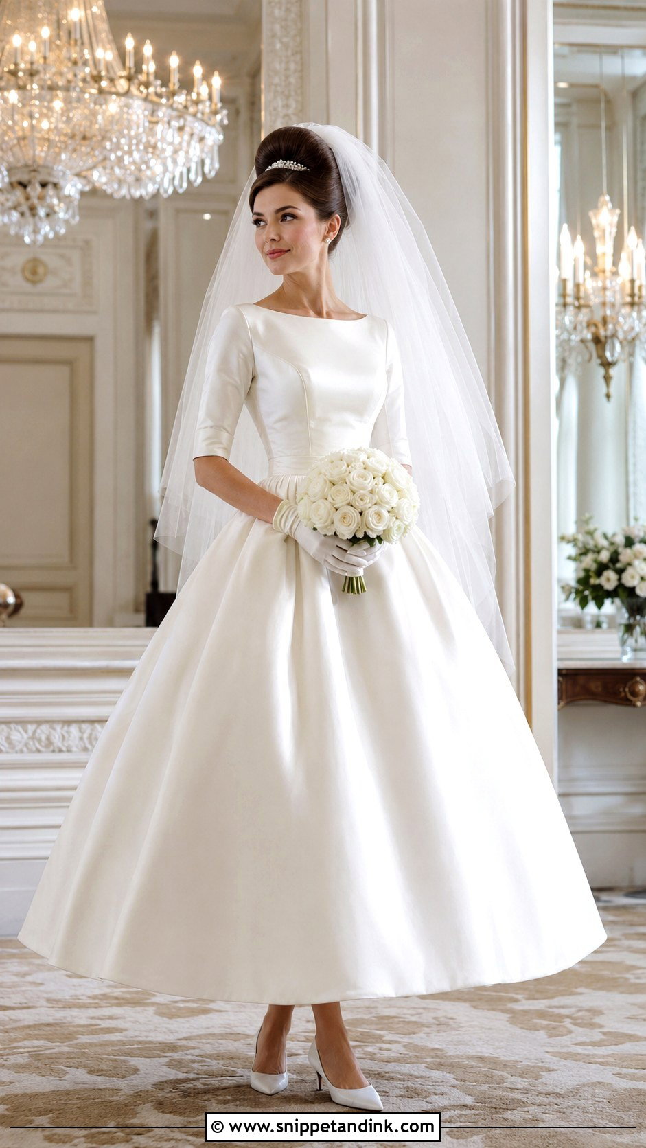 1960s Full Skirt Wedding Dress - Snippet and Ink - 20 Vintage Wedding Dress 1960s Ideas