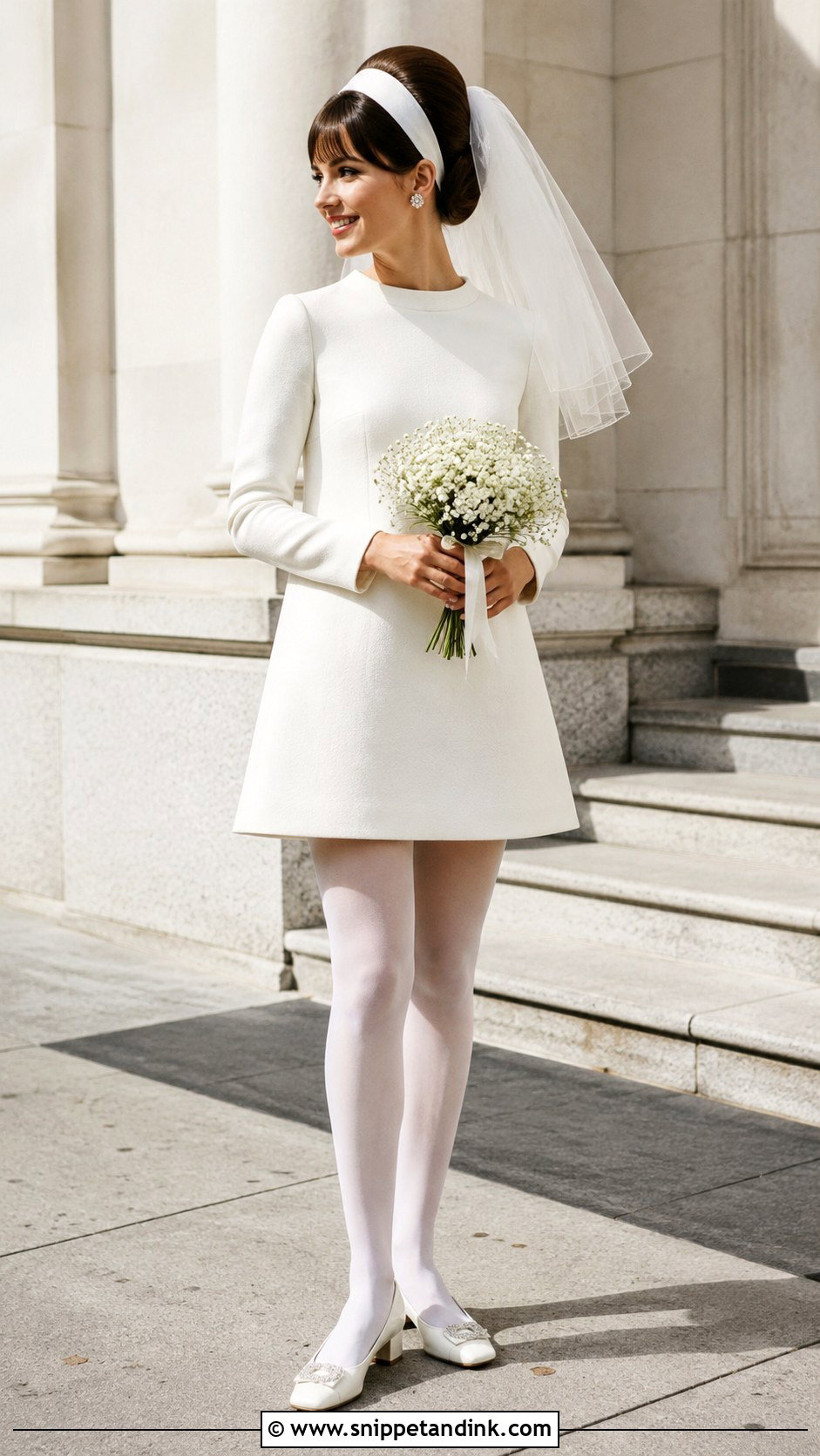 1960s Mod Mini Wedding Dress - Snippet and Ink - 20 Vintage Inspired Wedding Dress Ideas