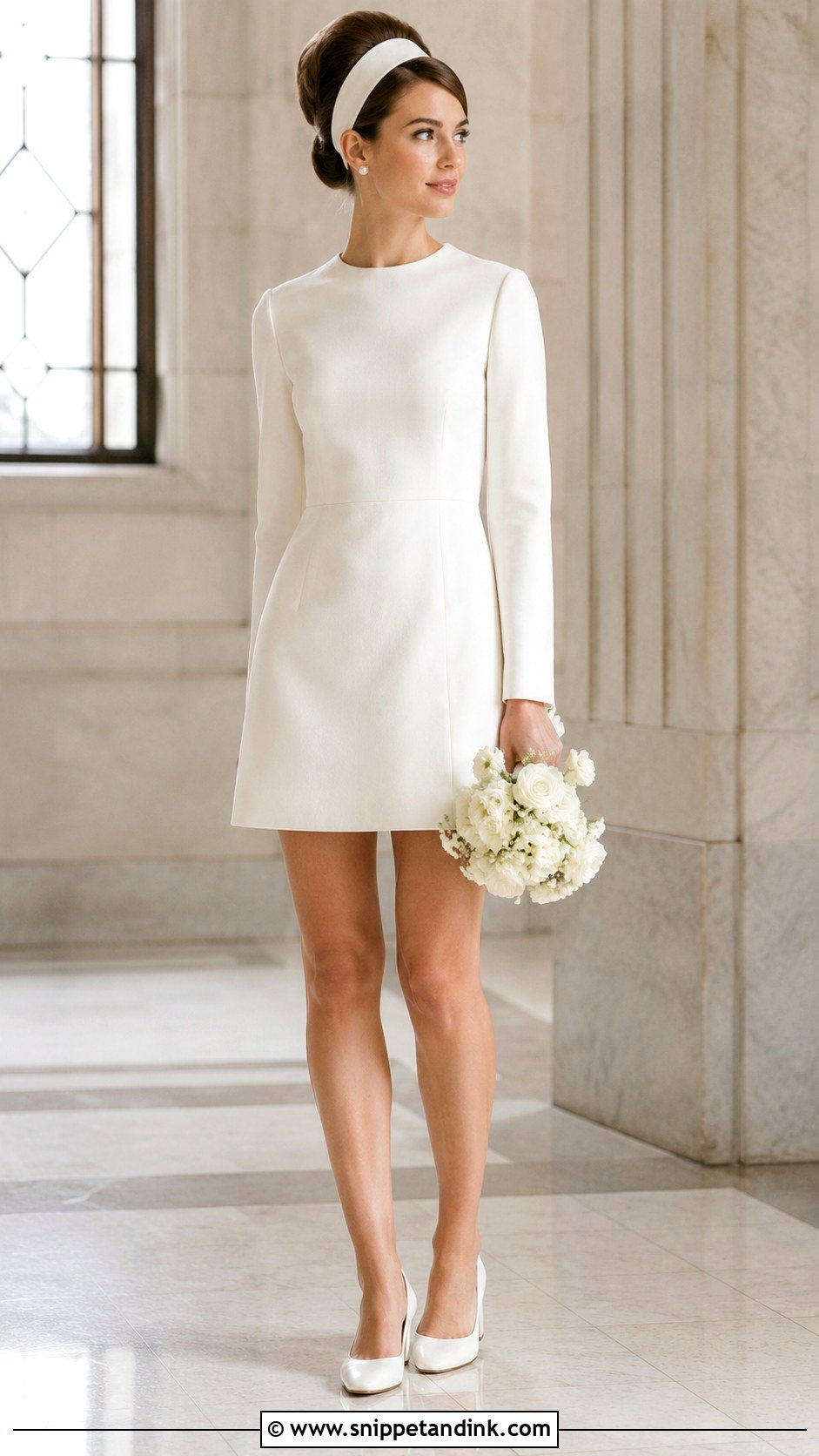 1960s Mod Mini Wedding Dress - Snippet and Ink - 25 Retro Wedding Dress Ideas