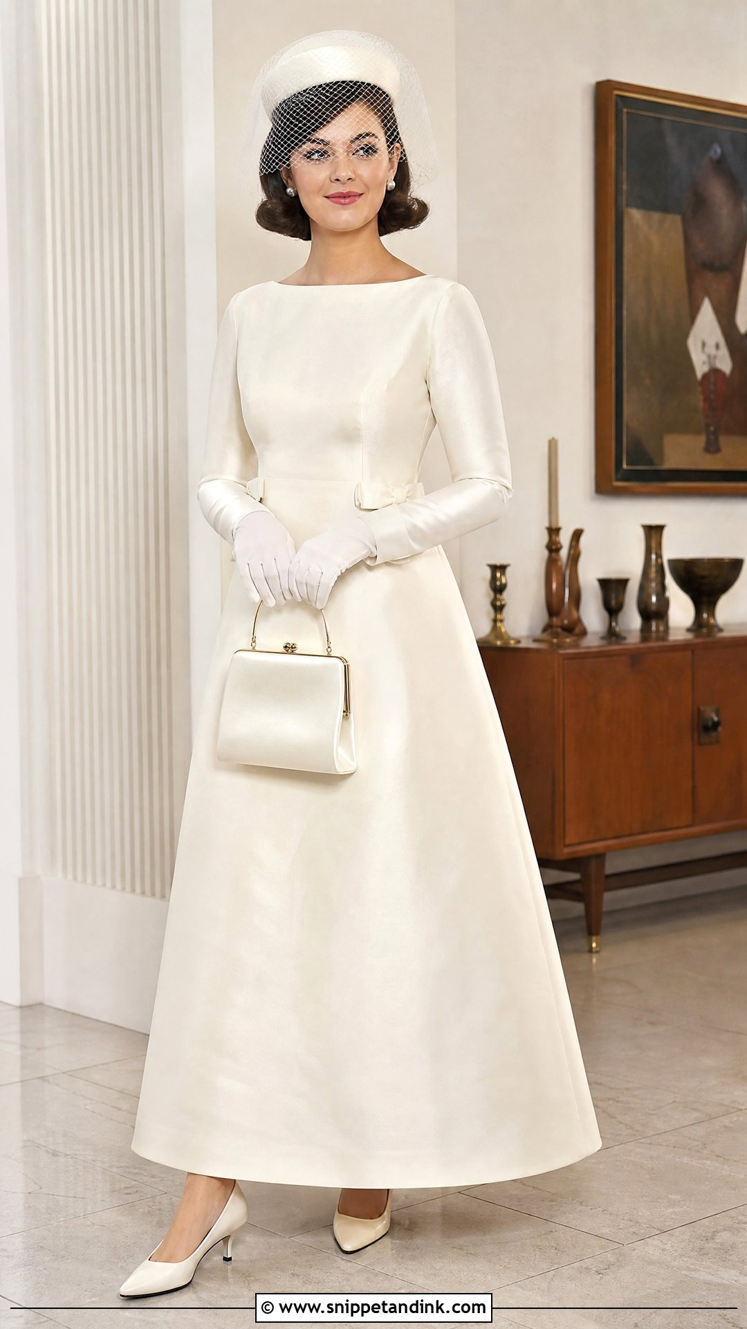 1960s Retro Bridal A Line Dress - Snippet and Ink - 20 Retro Bridal Ideas