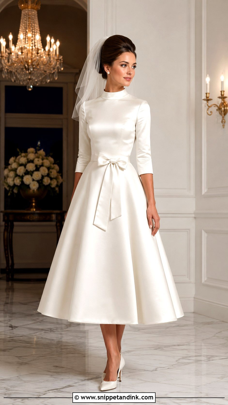 1960s Satin Wedding Dress - Snippet and Ink - 25 1960s Wedding Dresses