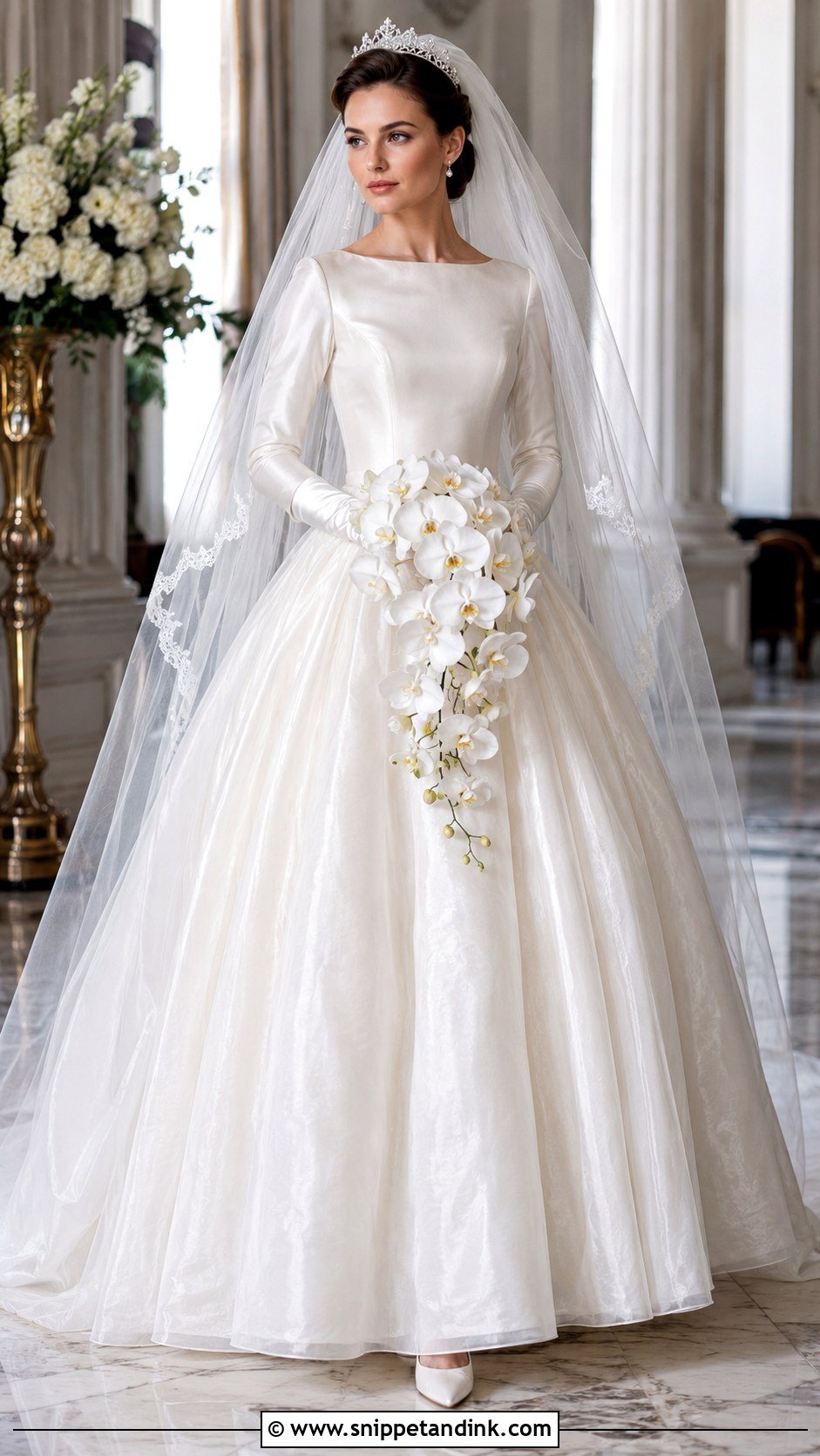 1960s Silk Organza Ball Gown Wedding Dress - Snippet and Ink - 20 Vintage Wedding Dress 1960s Ideas