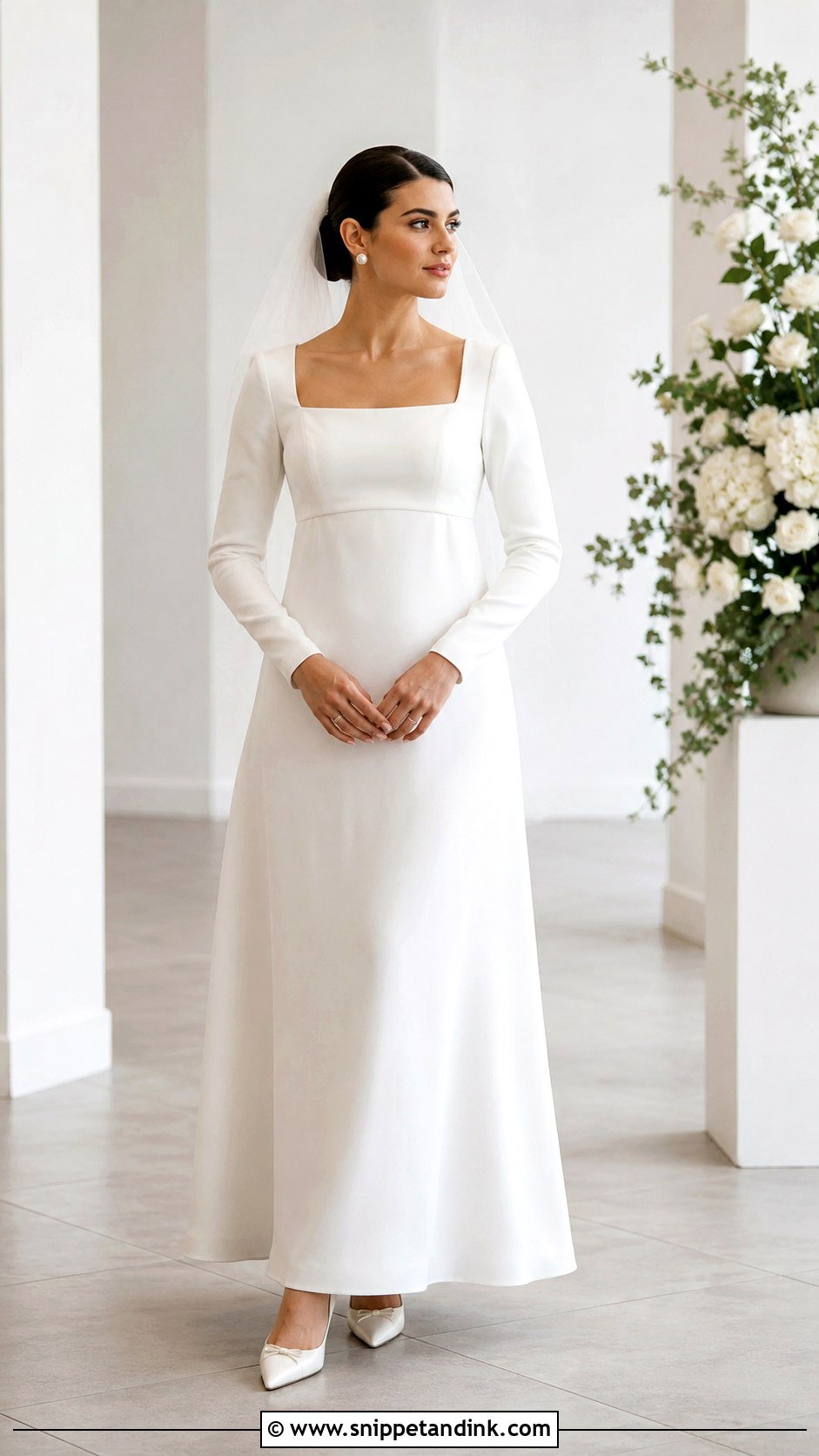 1960s Square Neck Wedding Dress - Snippet and Ink - 20 1960s Wedding Dress Ideas