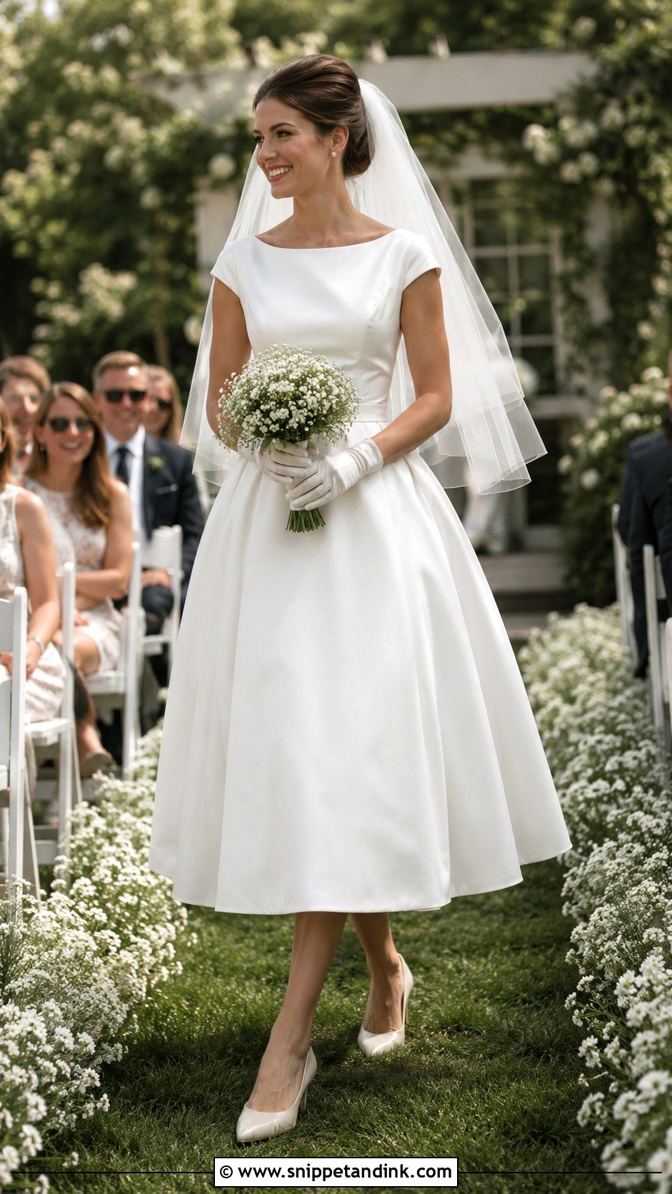 1960s Tea Length Wedding Dress - Snippet and Ink - 20 1960s Wedding Dress Ideas