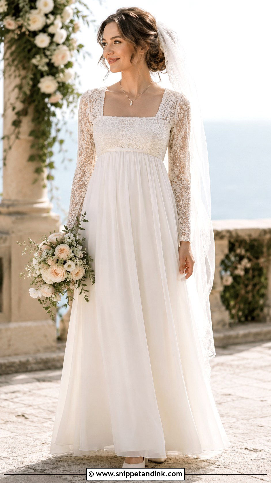 1970 Empire Waist Wedding Dress - Snippet and Ink - 25 1970 Wedding Dress Ideas
