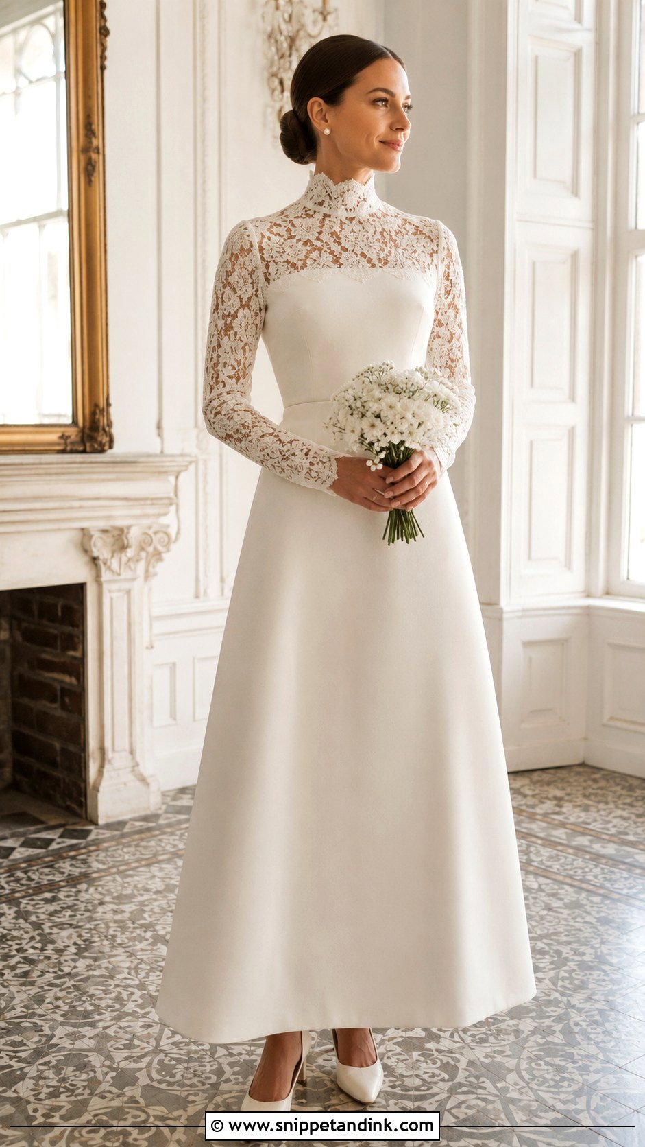1970 High Neck Wedding Dress - Snippet and Ink - 25 1970 Wedding Dress Ideas