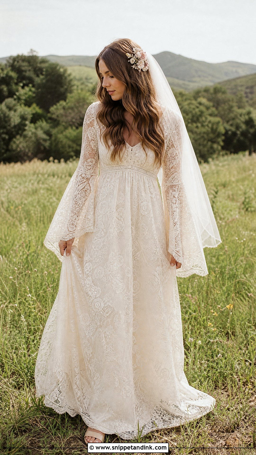 1970s Boho Lace Wedding Dress - Snippet and Ink - 25 Old Fashioned Wedding Dress Ideas