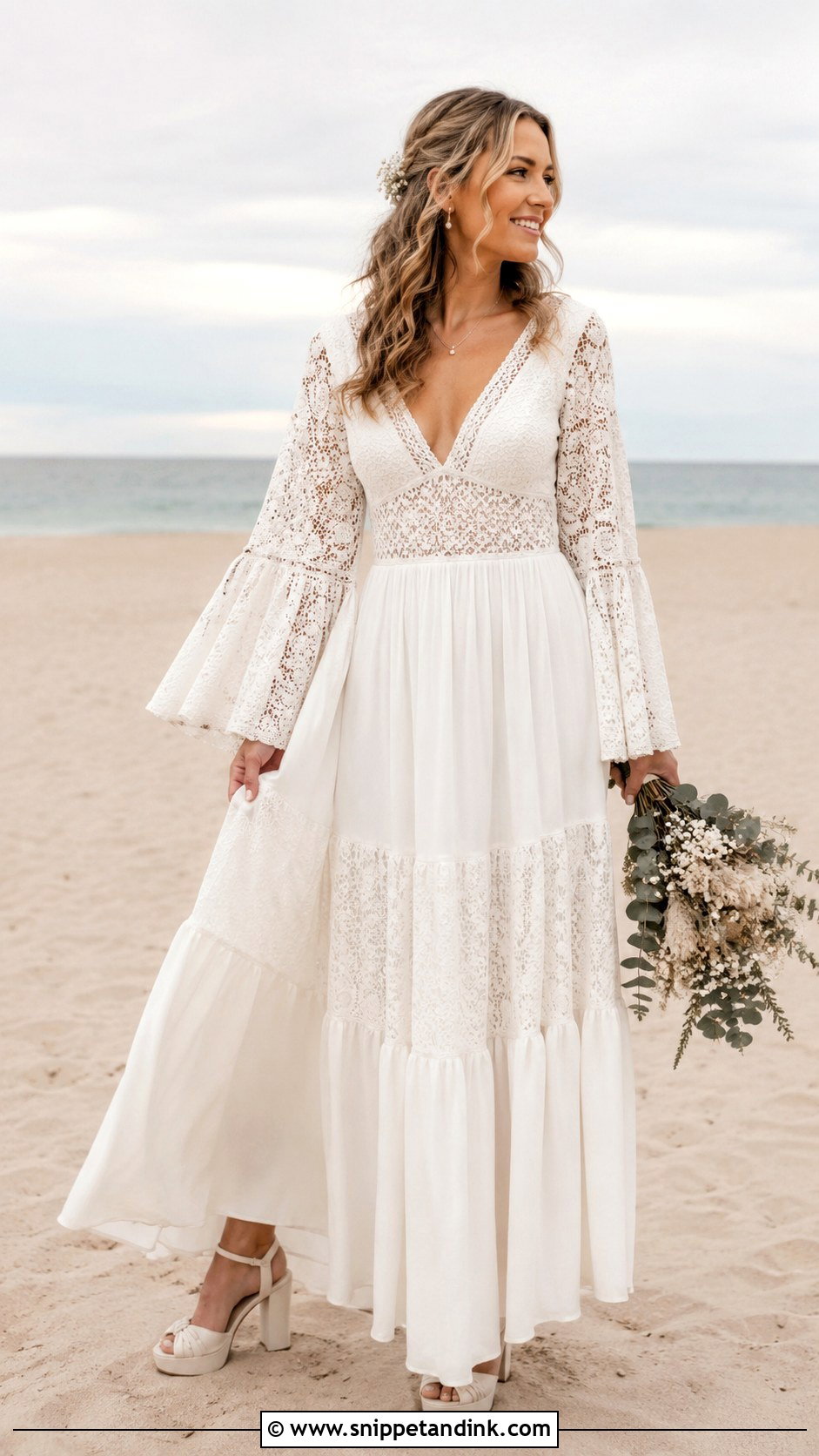 1970s Boho Wedding Dress - Snippet and Ink - 30 Unique Vintage Wedding Dresses
