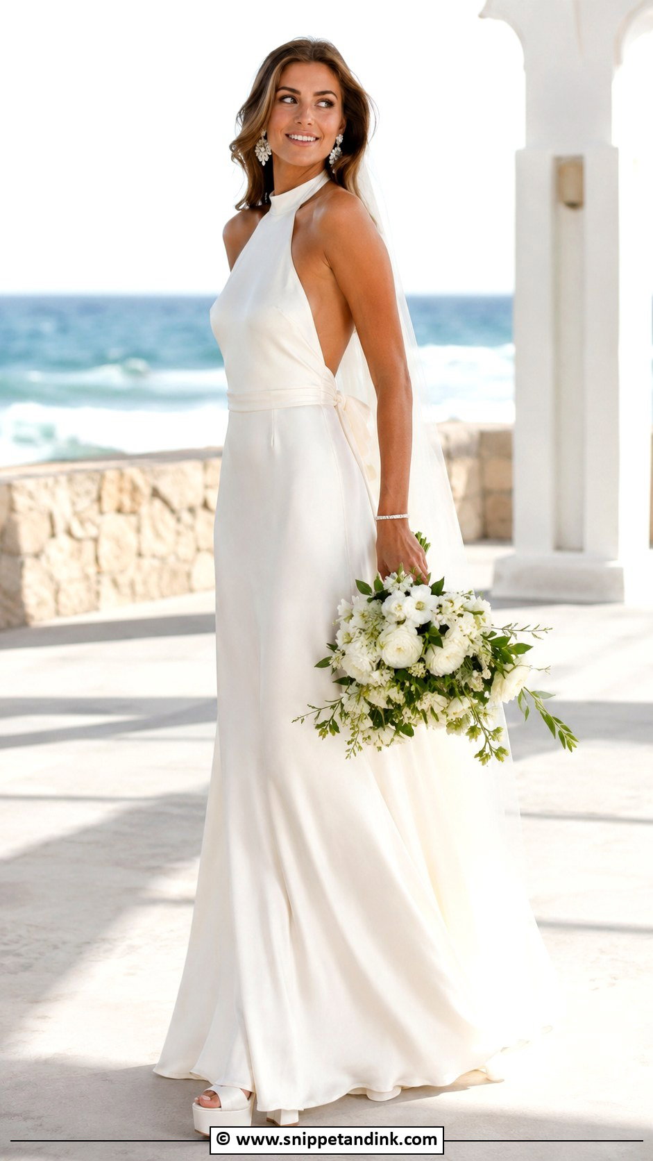 1970s Halter Wedding Dress - Snippet and Ink - 25 1970s Wedding Dress Ideas