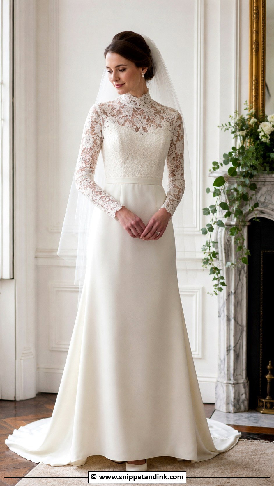 1970s High Neck Wedding Dress - Snippet and Ink - 25 1970s Wedding Dress Ideas