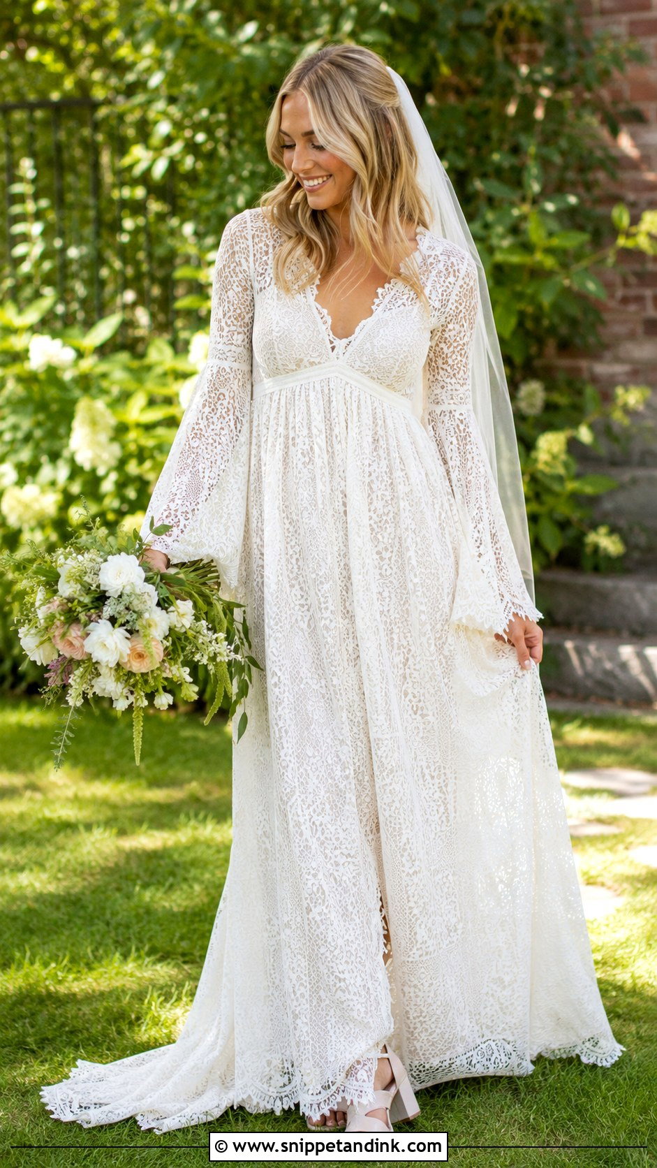 1970s Lace Wedding Dress - Snippet and Ink - 30 Vintage Inspired Wedding Dresses