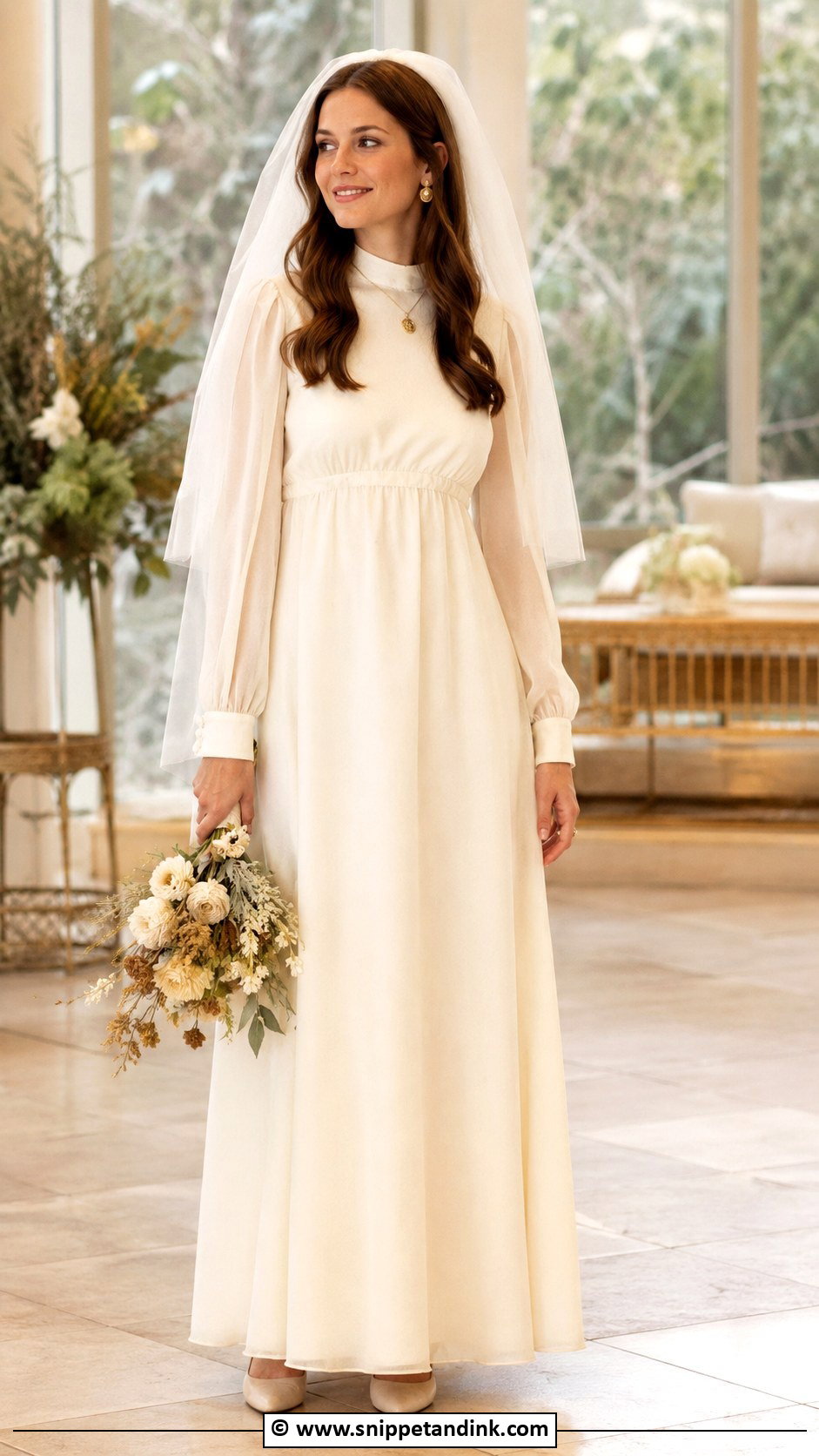 1970s Off White Wedding Dress - Snippet and Ink - 25 1970s Wedding Dress Ideas