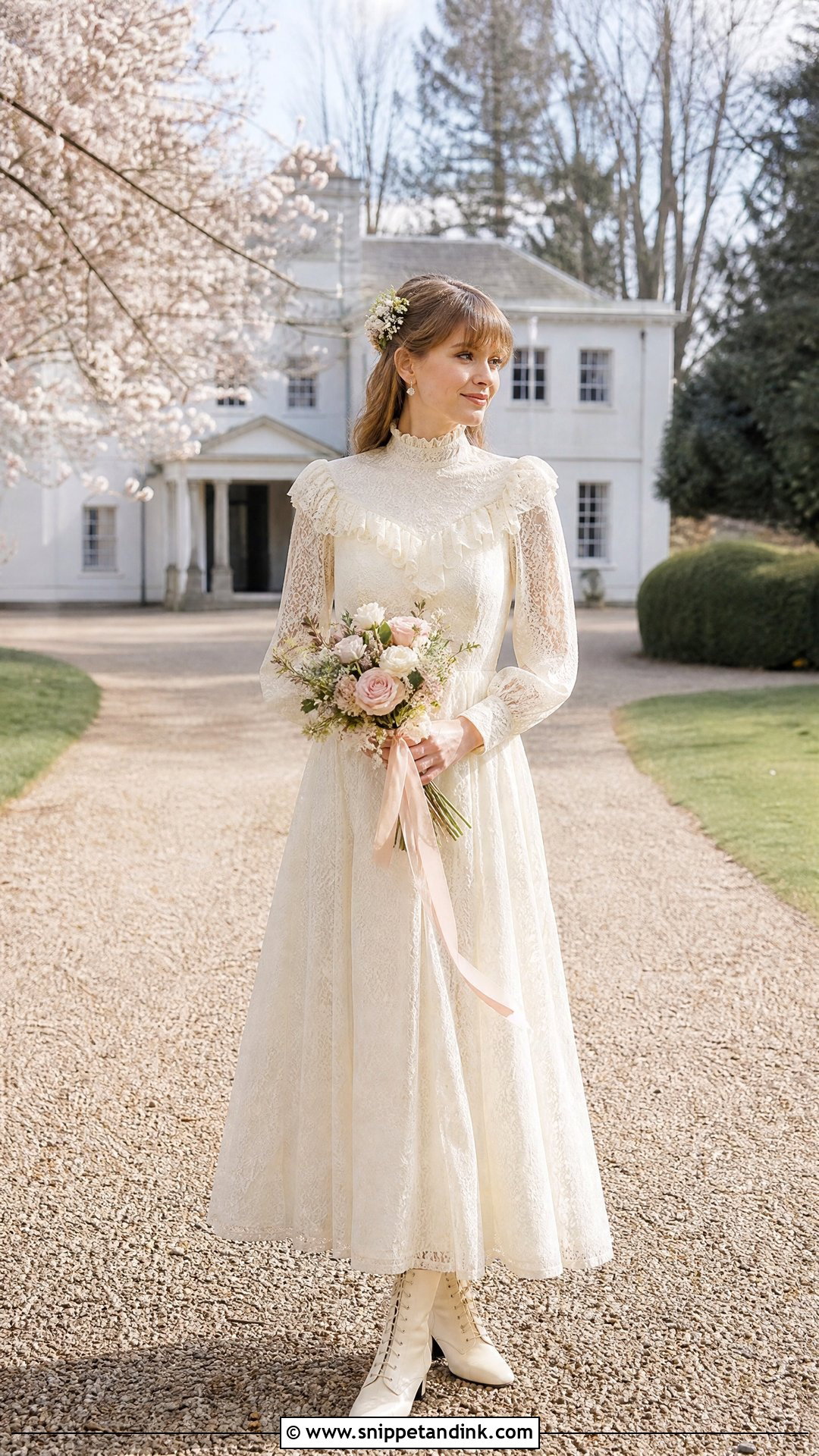 1970s Prairie Wedding Dress - Snippet and Ink - 20 Vintage Retro Wedding Dress Ideas