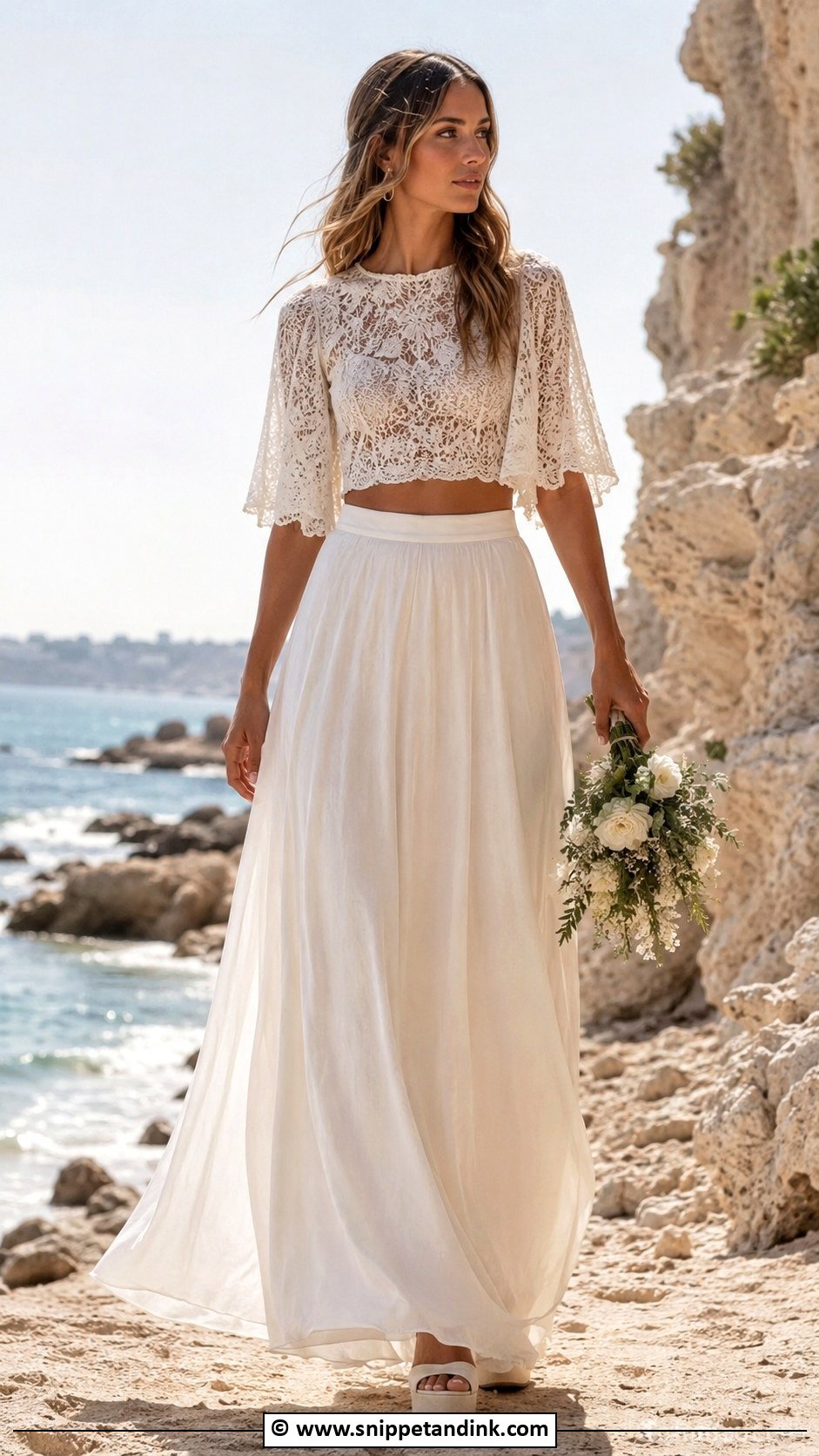 1970s Two Piece Wedding Dress - Snippet and Ink - 30 Vintage Wedding Dress 1970s Ideas