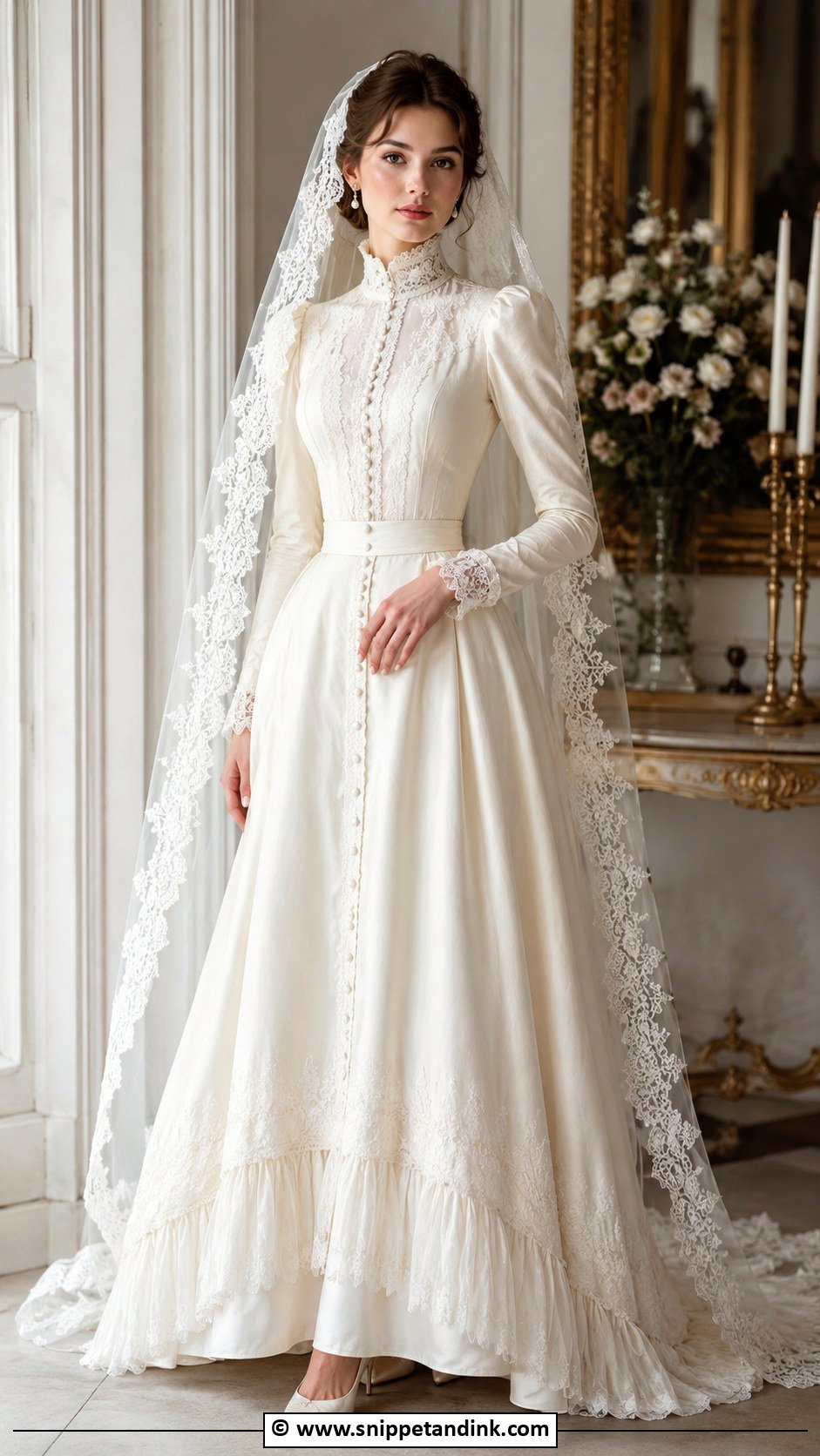 1970s Victorian Wedding Dress - Snippet and Ink - 25 1970s Wedding Dress Ideas