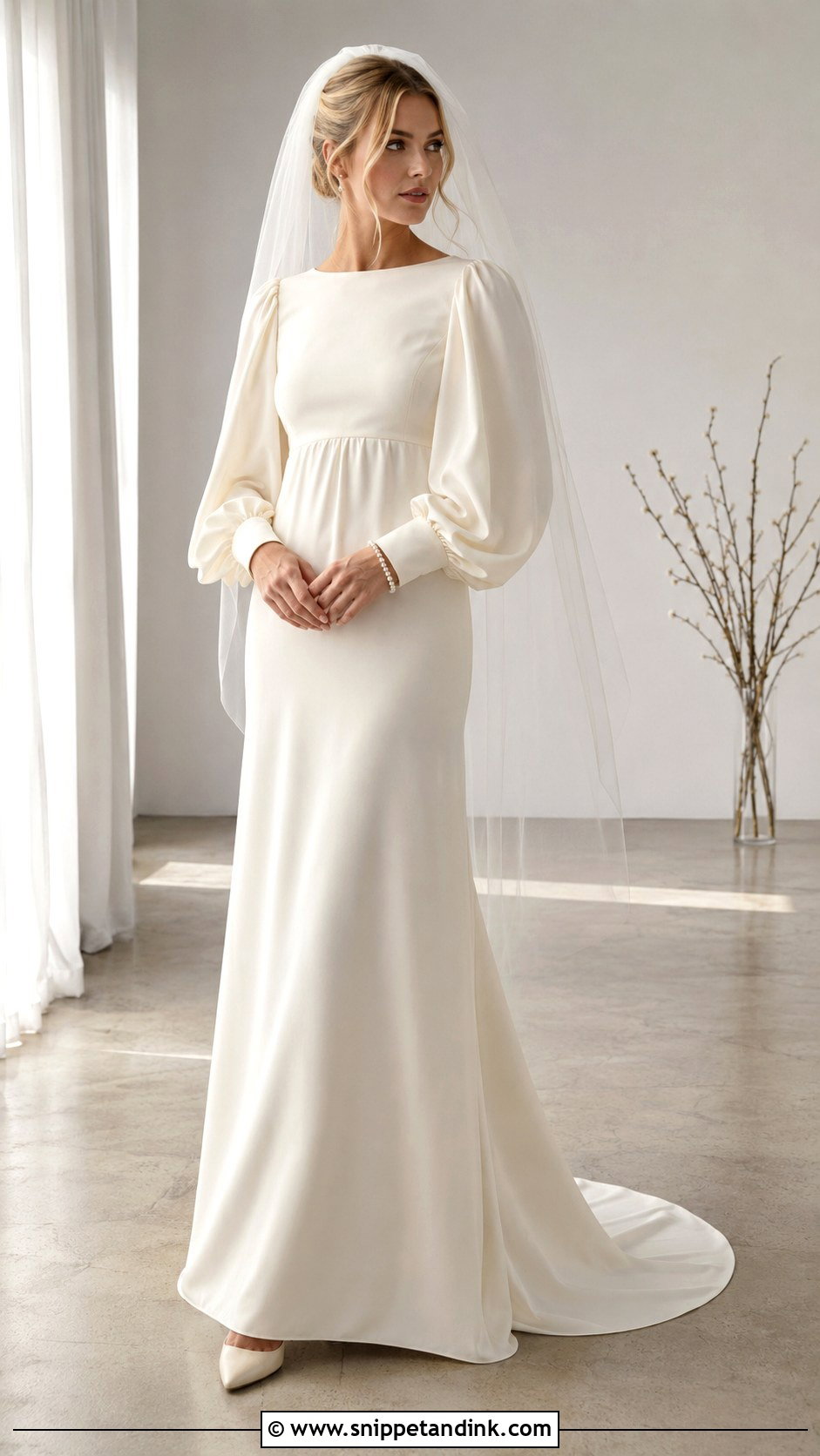 1971 Bishop Sleeve Wedding Dress - Snippet and Ink - 20 1971 Wedding Dresses