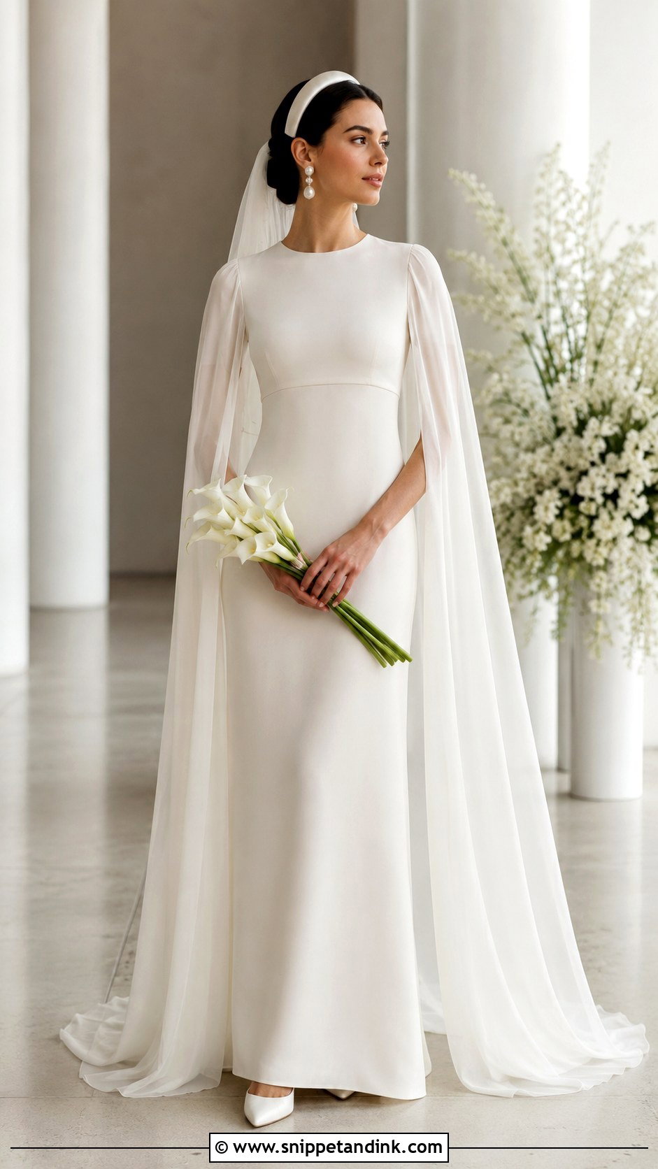1971 Cape Sleeve Wedding Dress - Snippet and Ink - 20 1971 Wedding Dresses