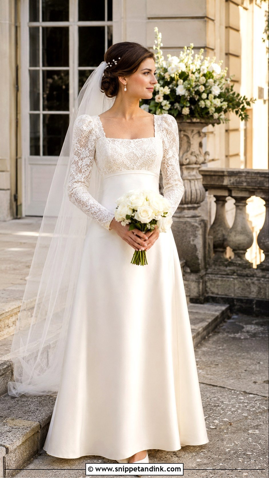 1971 Juliet Sleeve Wedding Dress - Snippet and Ink - 20 1971 Wedding Dresses