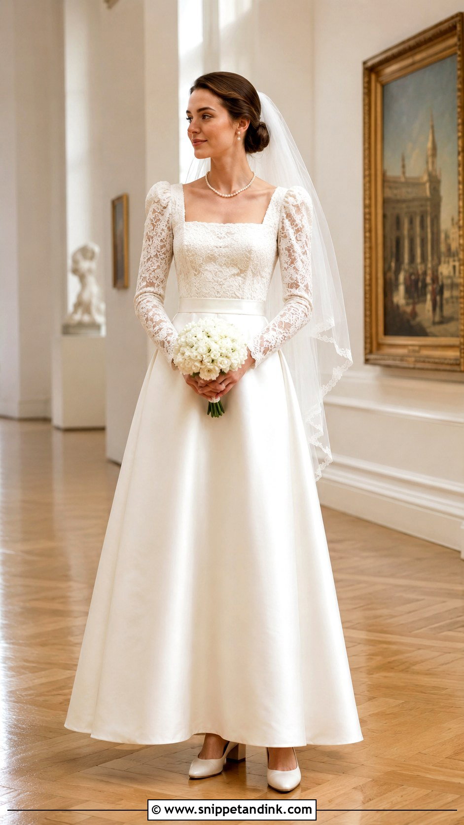1971 Square Neck Wedding Dress - Snippet and Ink - 20 1971 Wedding Dresses