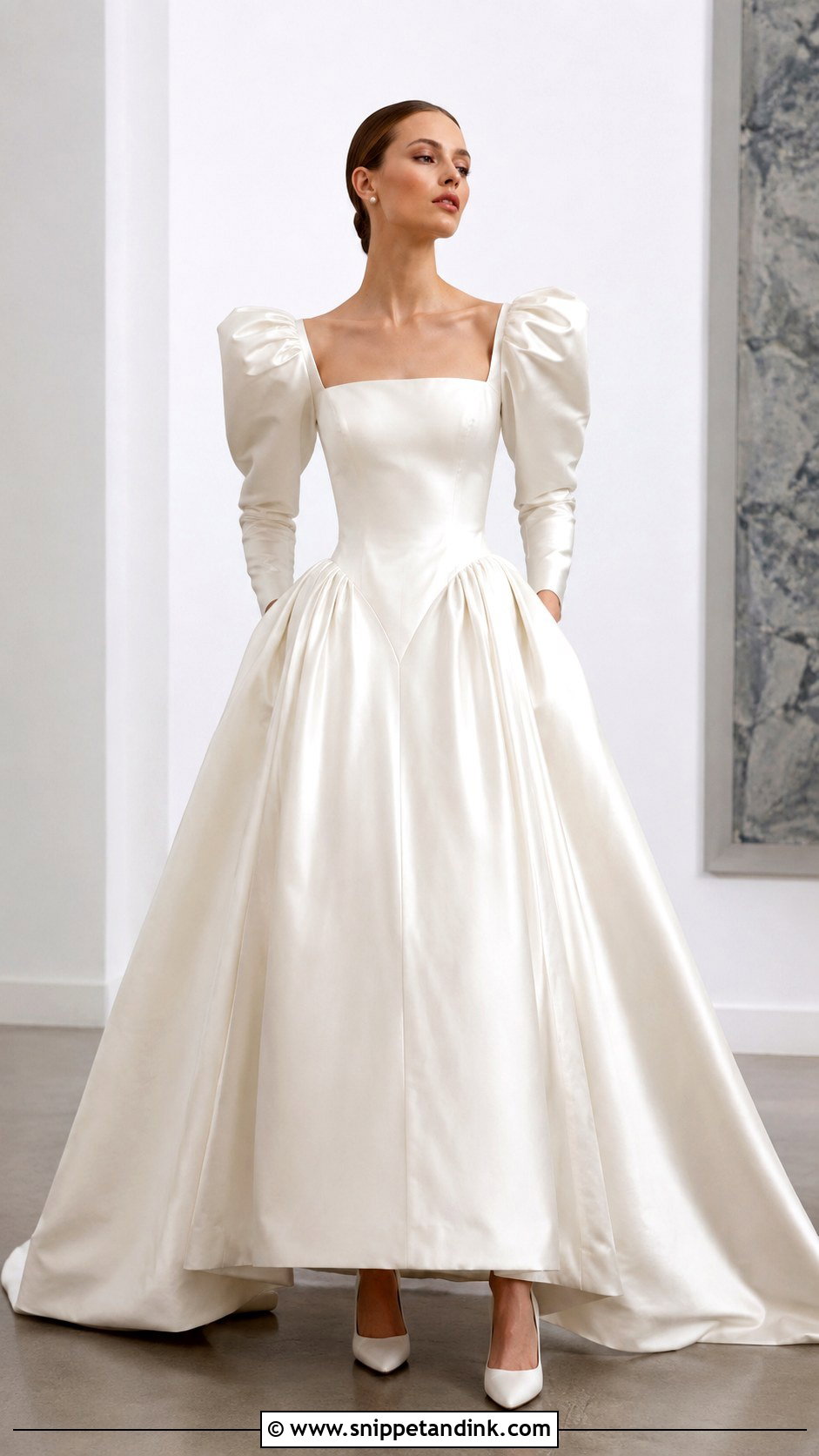 1980s Inspired Wedding Dress - Snippet and Ink - 25 Modern Vintage Wedding Dress Ideas