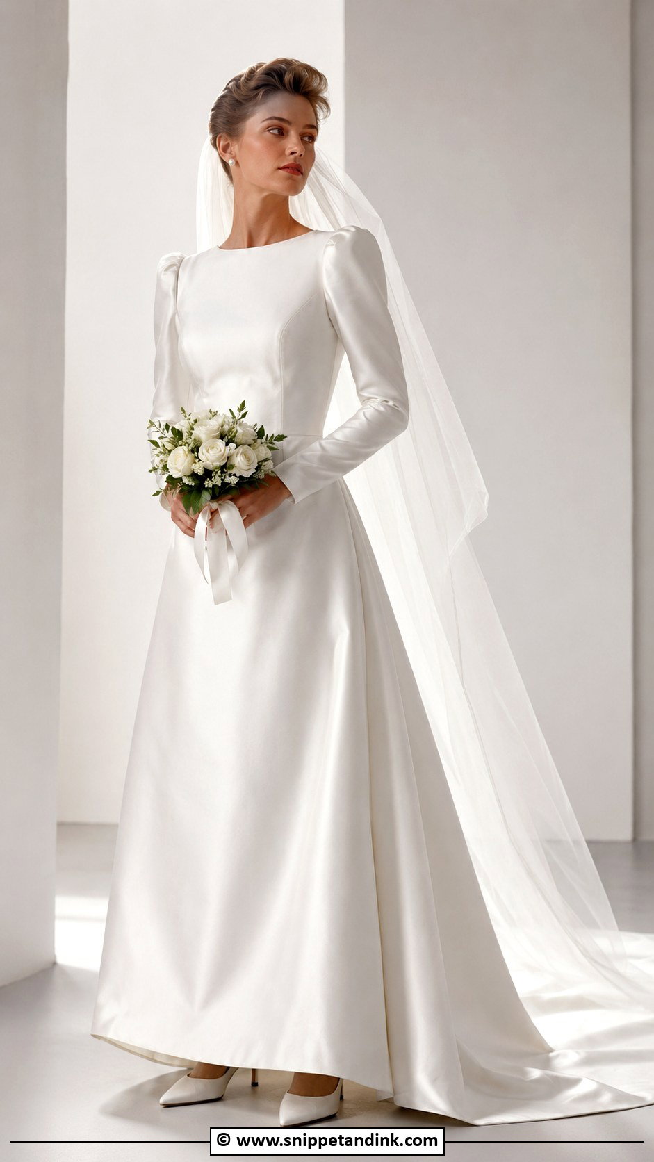1980s Minimal Satin Wedding Dress - Snippet and Ink - 30 1980s Wedding Dress Ideas