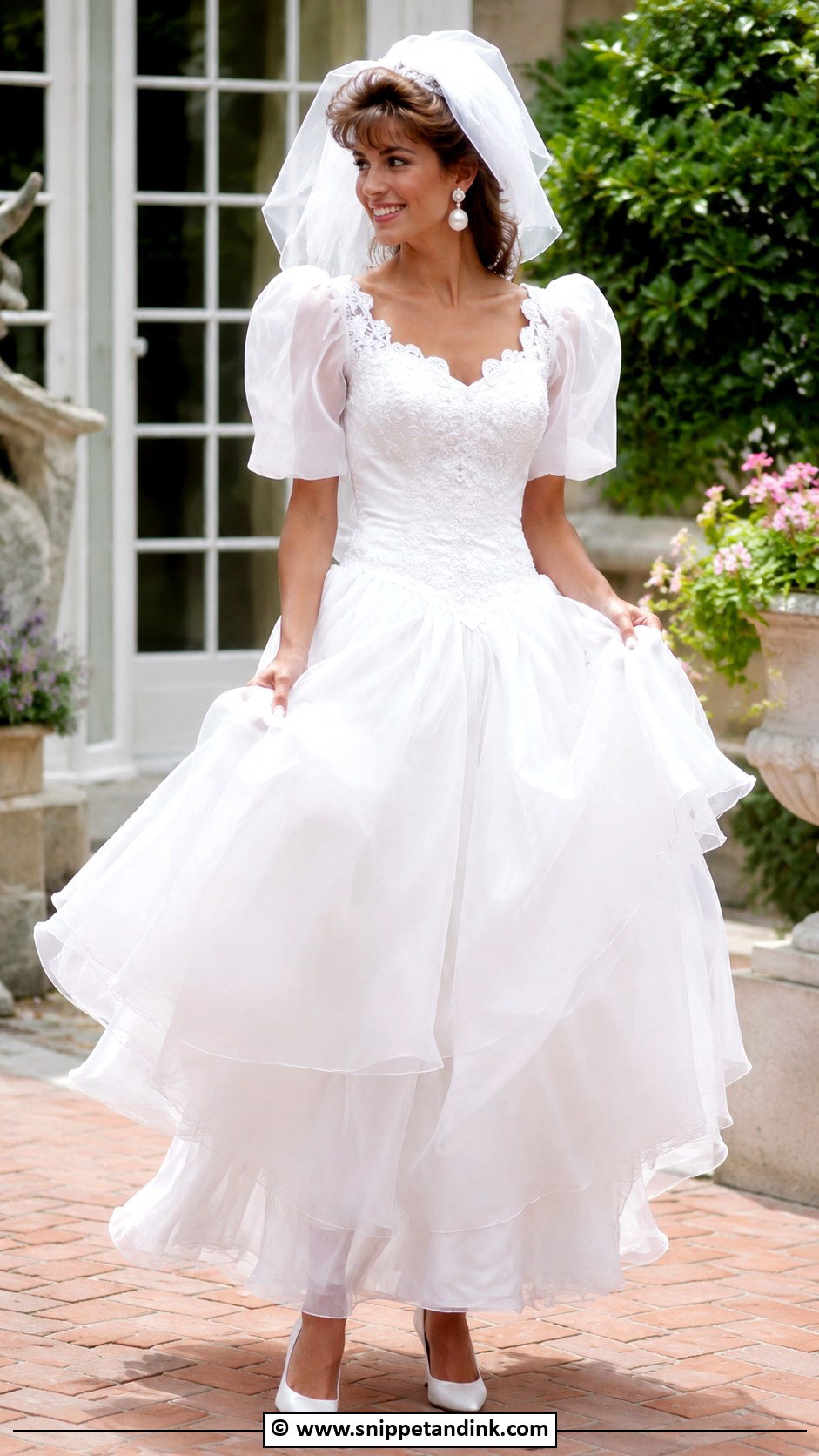 1980s Organza Wedding Dress - Snippet and Ink - 30 1980s Wedding Dress Ideas