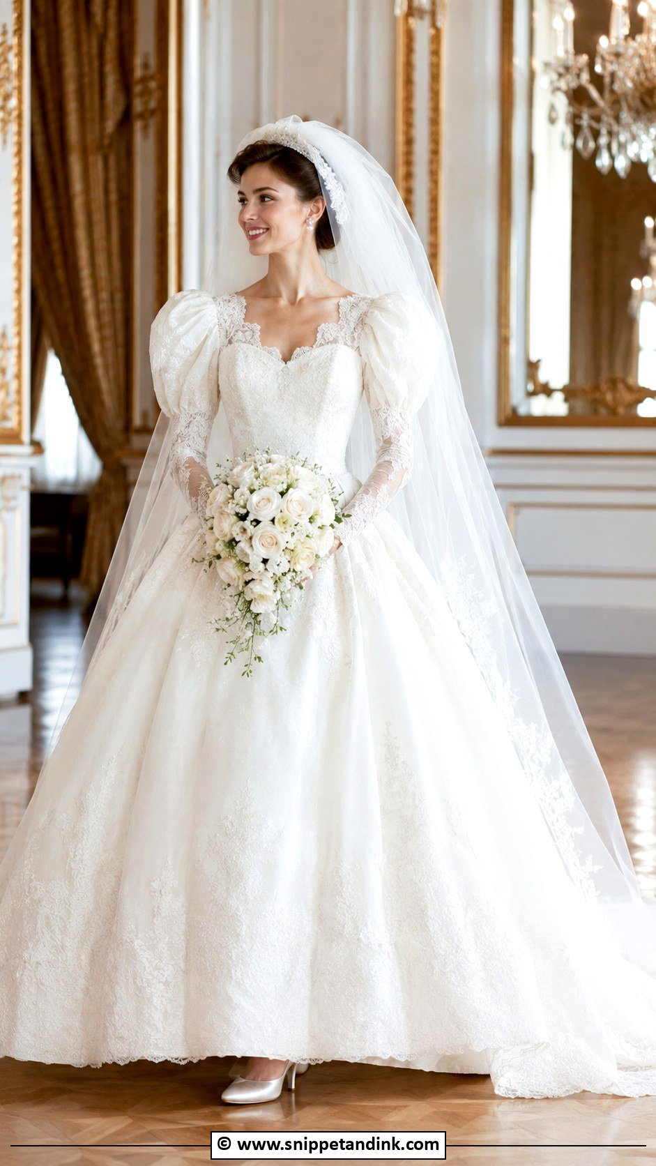 1980s Princess Wedding Dress - Snippet and Ink - 30 1980s Wedding Dress Ideas