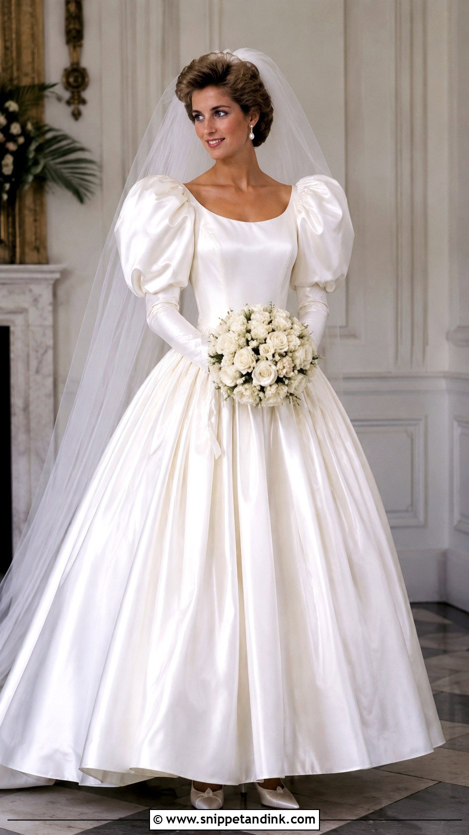 1980s Puff Sleeve Wedding Dress - Snippet and Ink - 25 Vintage Wedding Dress Aesthetic Ideas