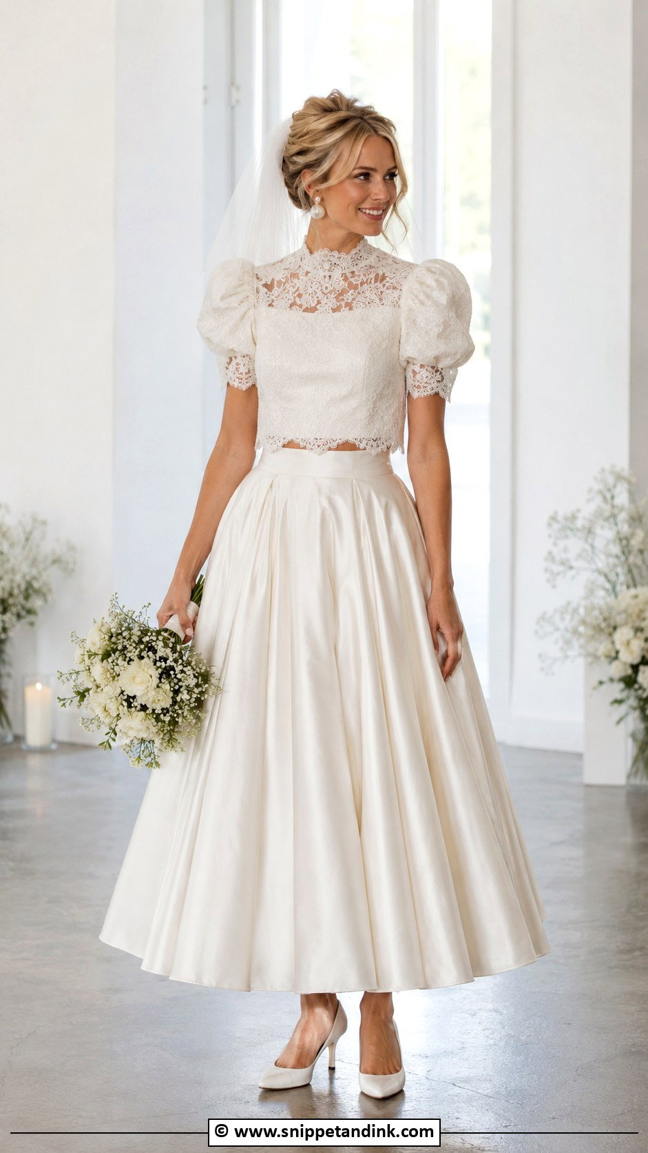 1980s Two Piece Wedding Dress - Snippet and Ink - 30 1980s Wedding Dress Ideas