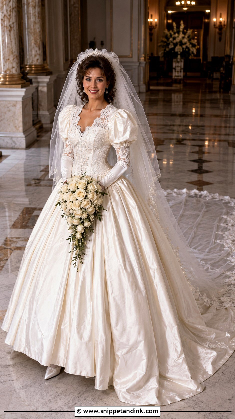 1981 Cathedral Train Wedding Dress - Snippet and Ink - 20 1981 Wedding Dresses