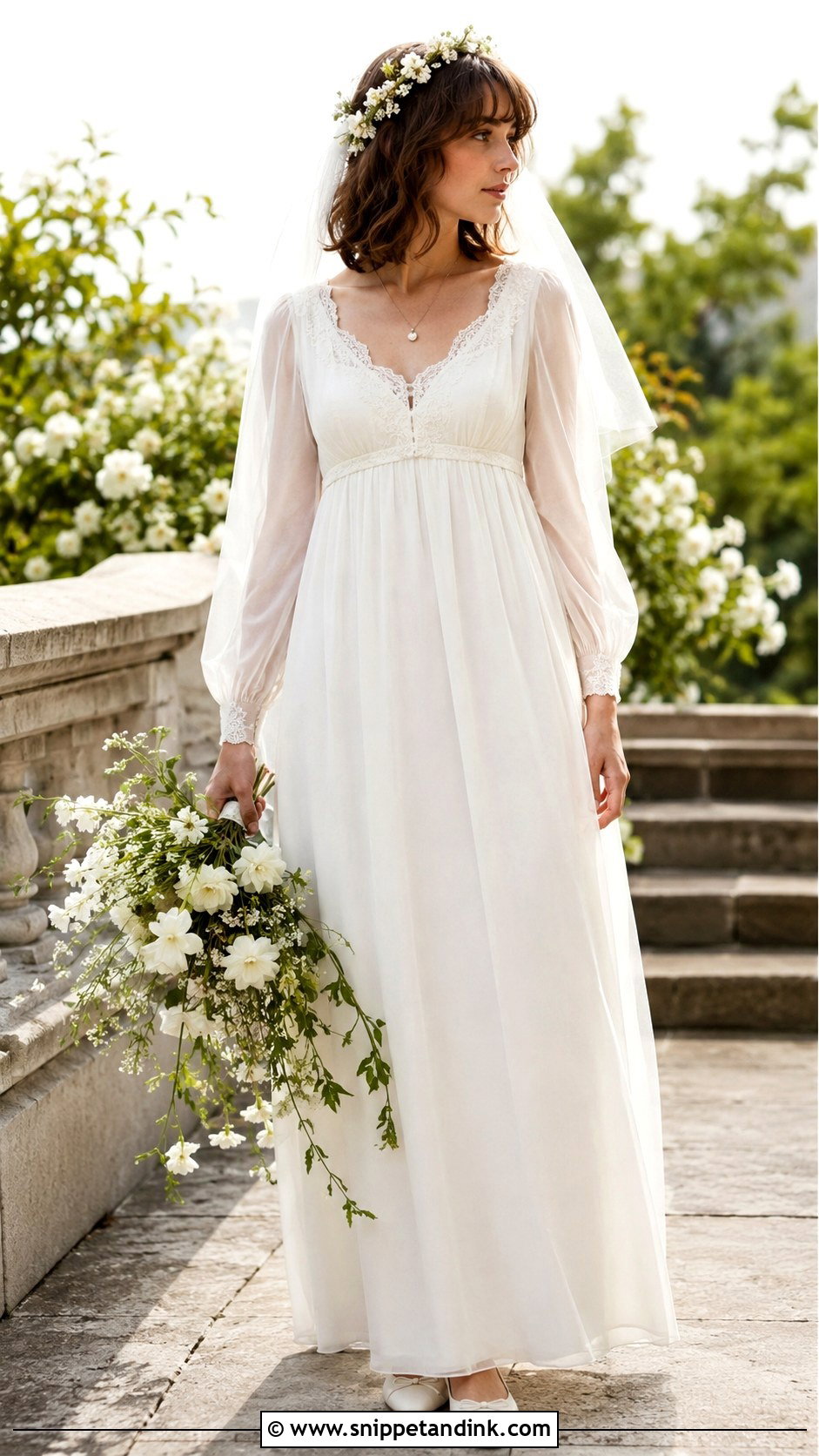 1981 Empire Waist Wedding Dress - Snippet and Ink - 20 1981 Wedding Dresses