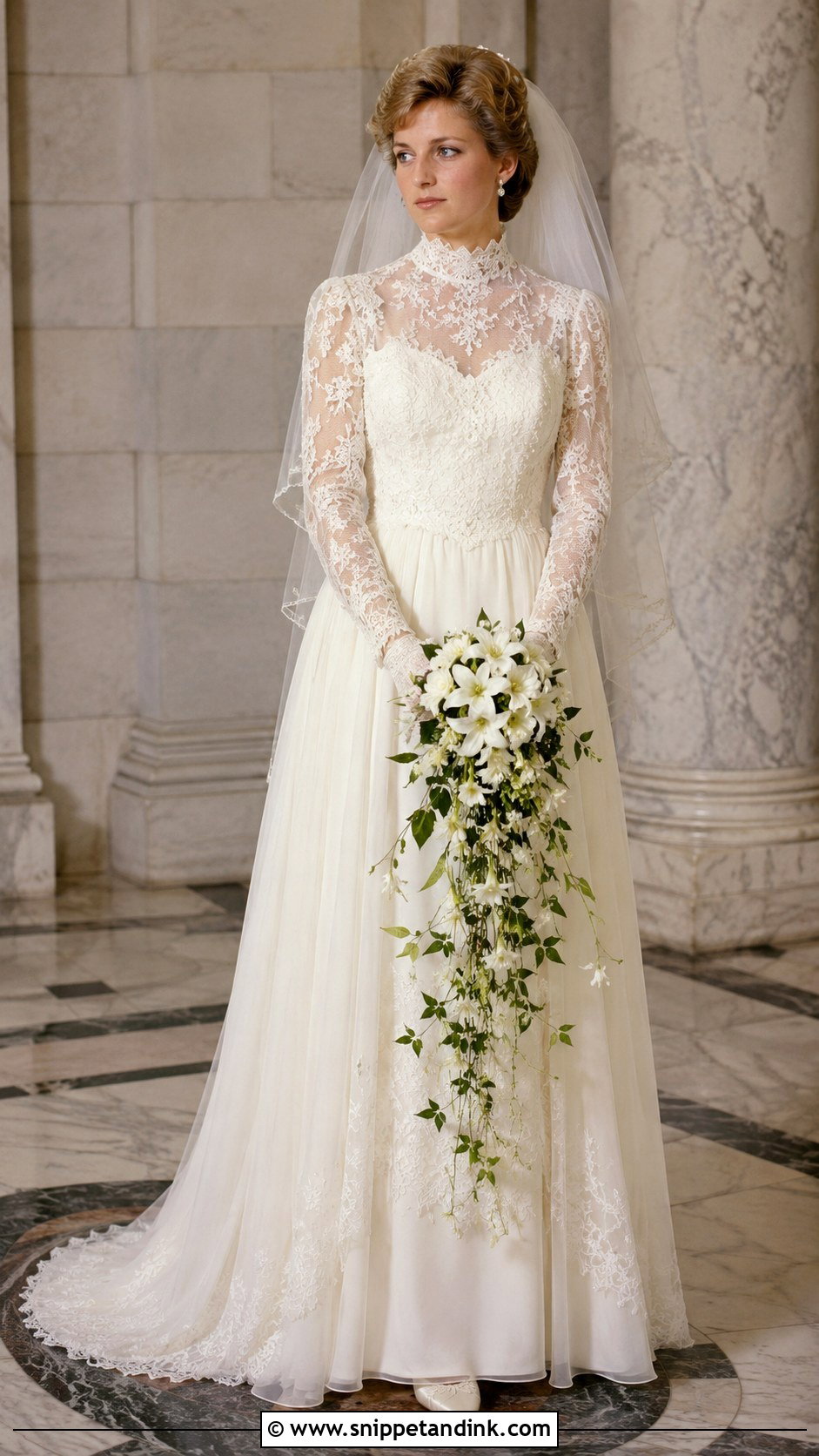 1981 High Neck Lace Wedding Dress - Snippet and Ink - 20 1981 Wedding Dresses