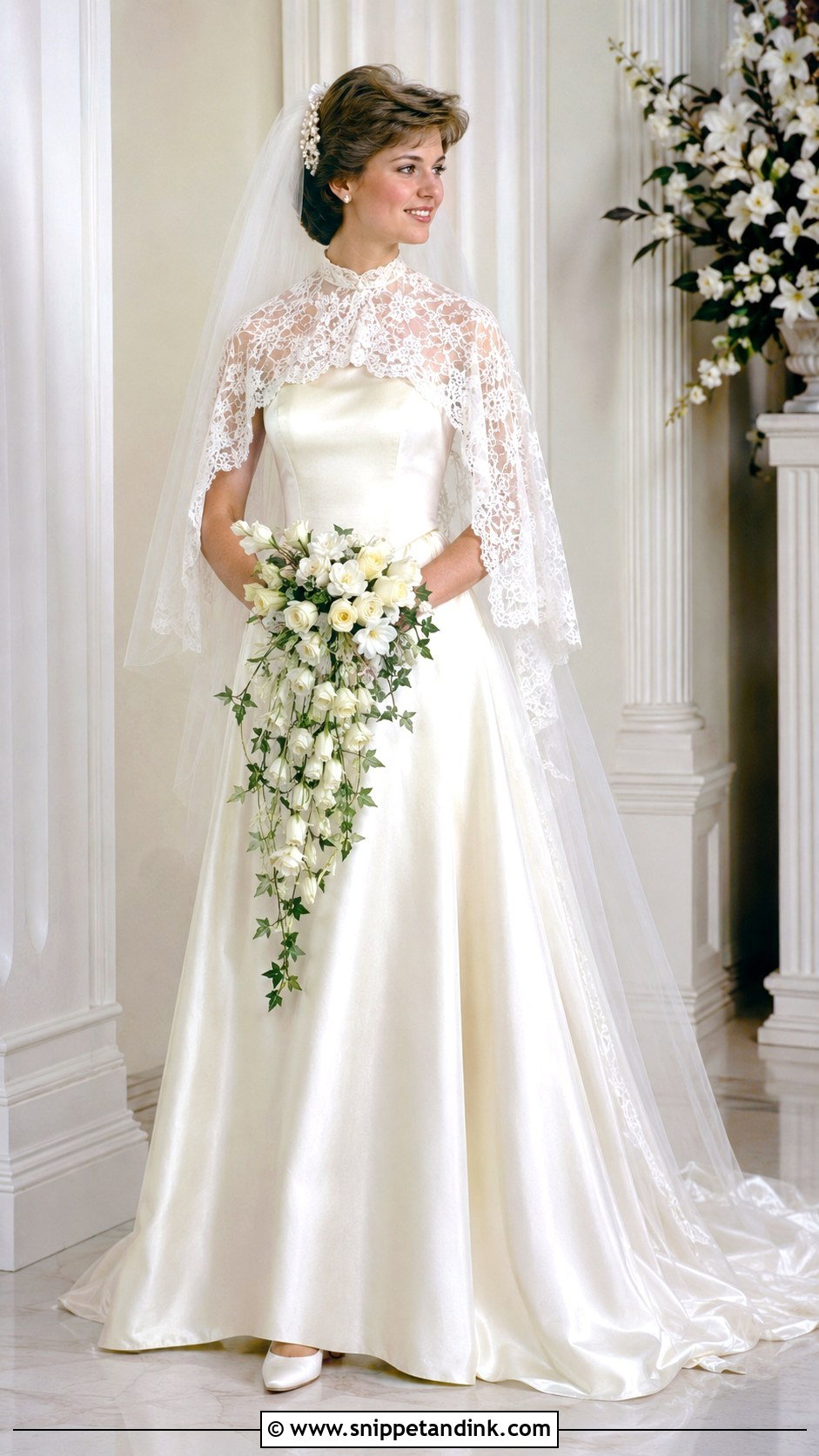 1981 Lace Cape Wedding Dress - Snippet and Ink - 20 1981 Wedding Dresses