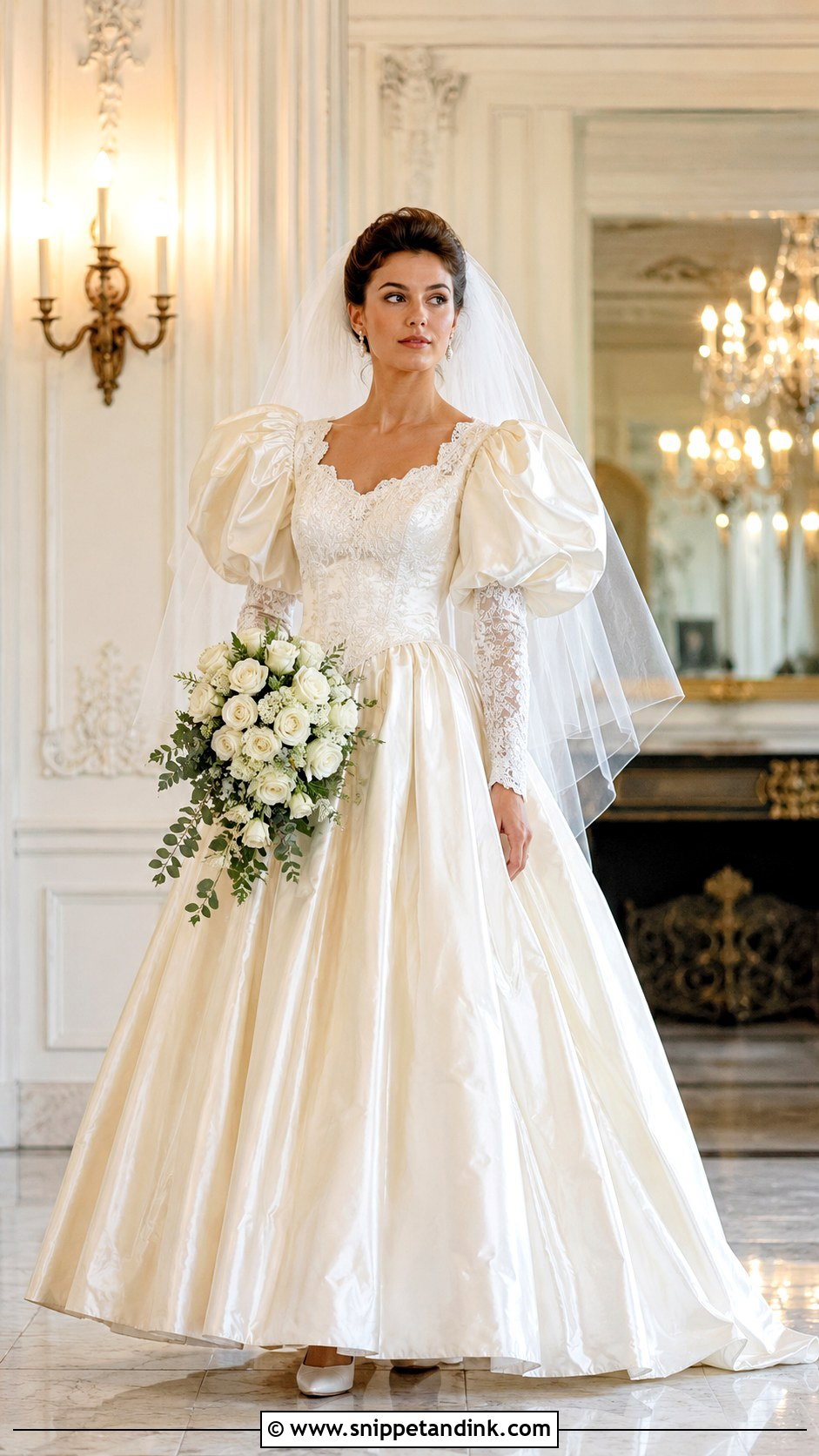 1981 Puff Sleeve Wedding Dress - Snippet and Ink - 20 1981 Wedding Dresses