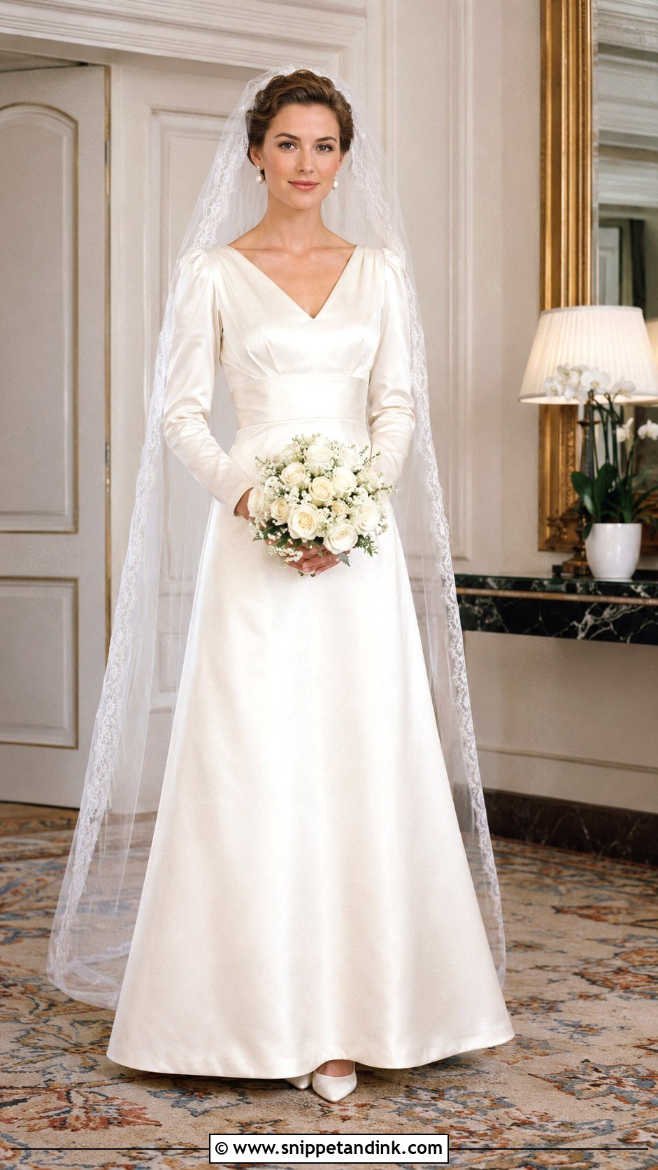 1981 Satin A Line Wedding Dress - Snippet and Ink - 20 1981 Wedding Dresses