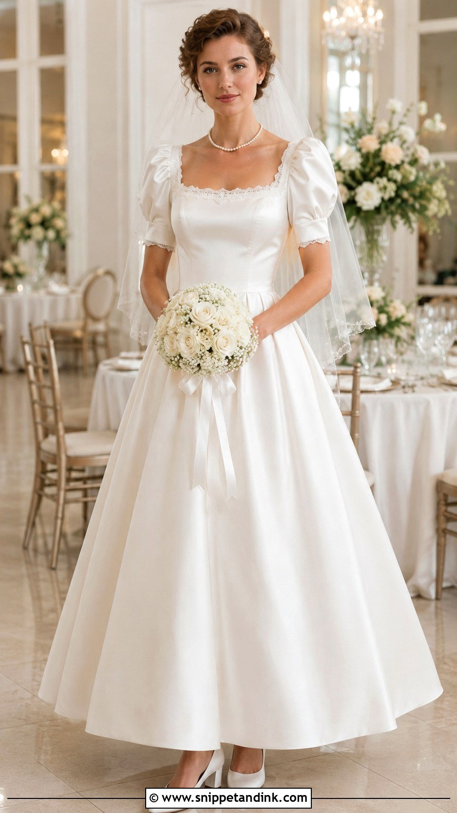 1981 Square Neck Wedding Dress - Snippet and Ink - 20 1981 Wedding Dresses