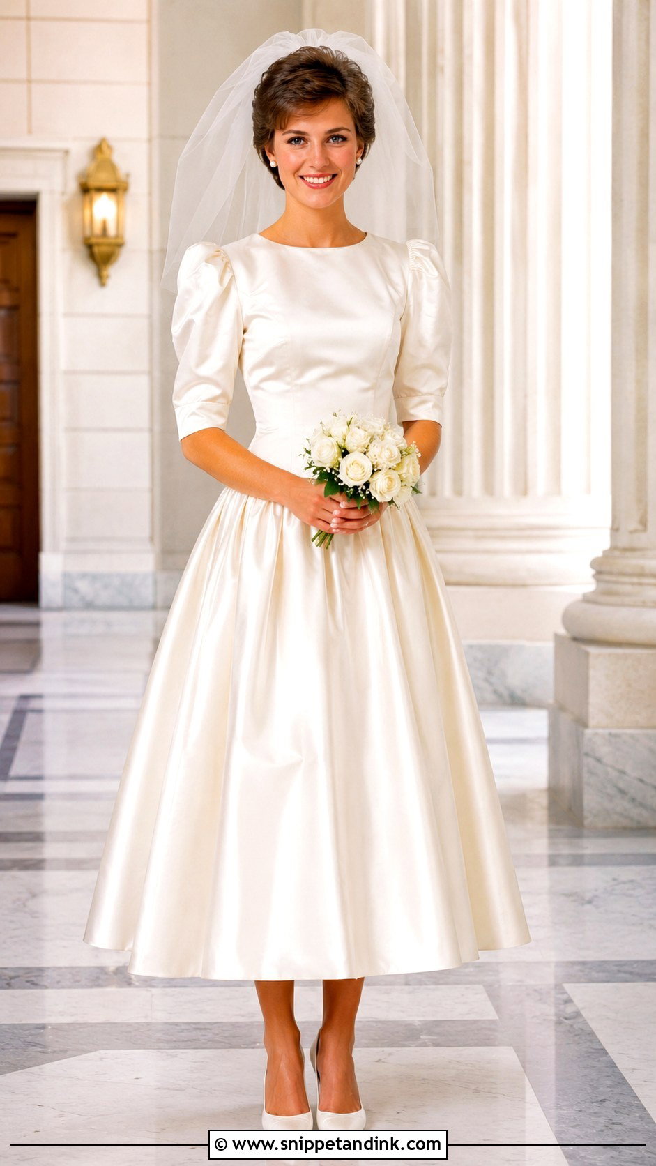 1981 Tea Length Wedding Dress - Snippet and Ink - 20 1981 Wedding Dresses