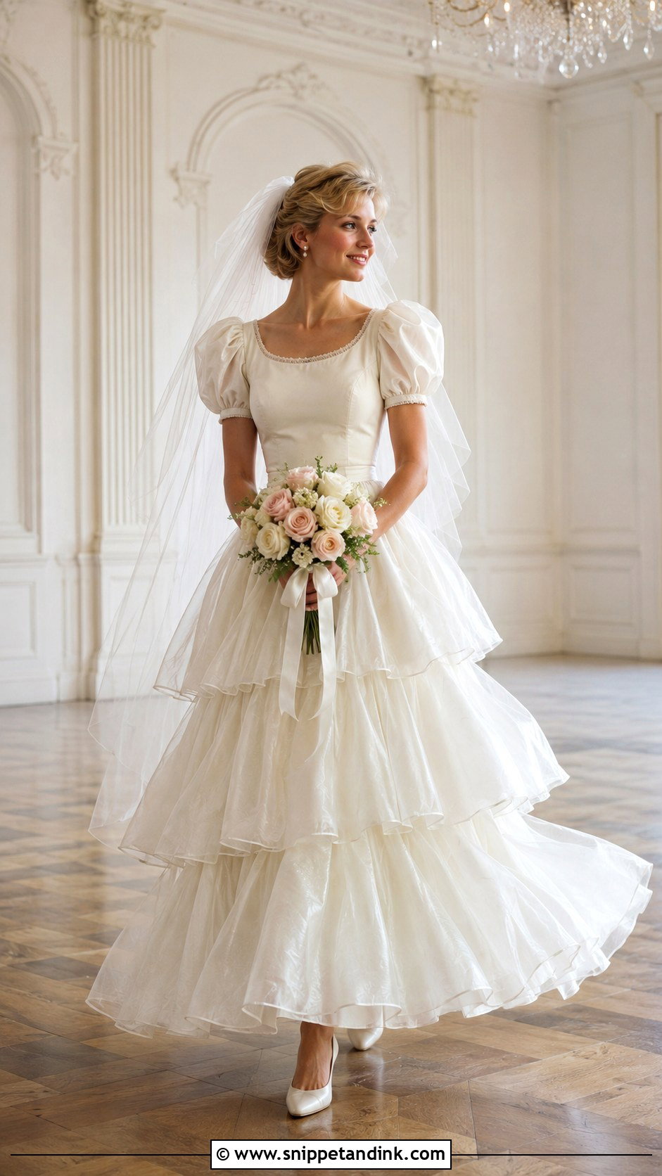 1981 Tiered Skirt Wedding Dress - Snippet and Ink - 20 1981 Wedding Dresses