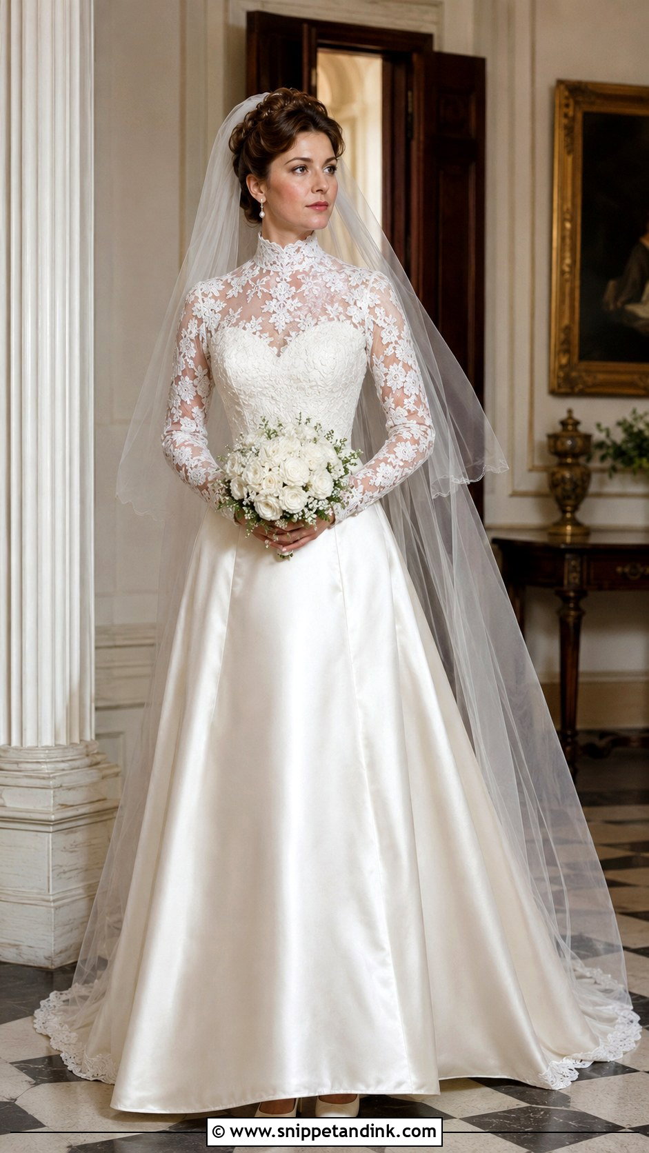 1984 High Neck Wedding Dress - Snippet and Ink - 20 1984 Wedding Dresses