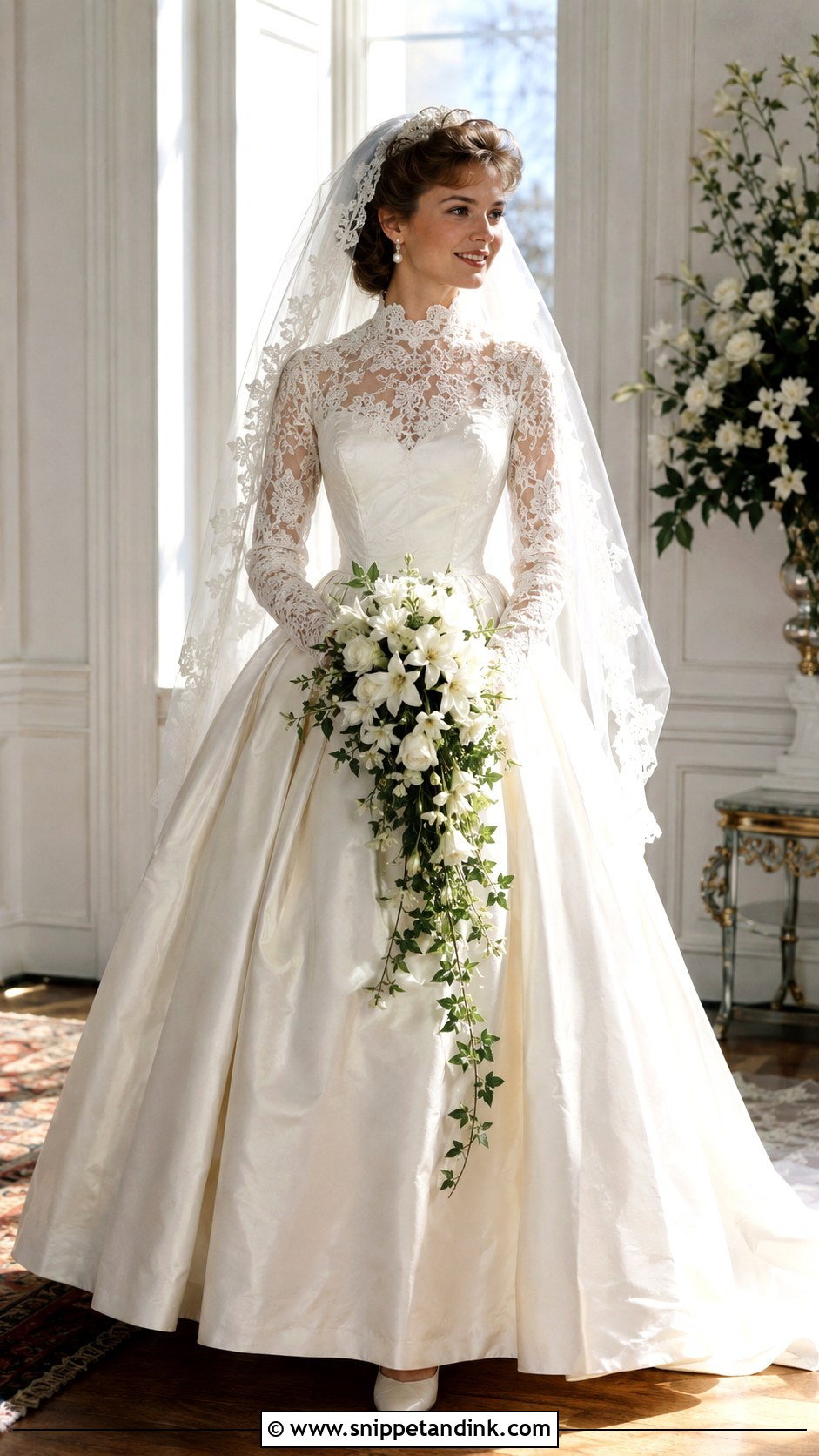1984 Lace Yoke Wedding Dress - Snippet and Ink - 20 1984 Wedding Dresses