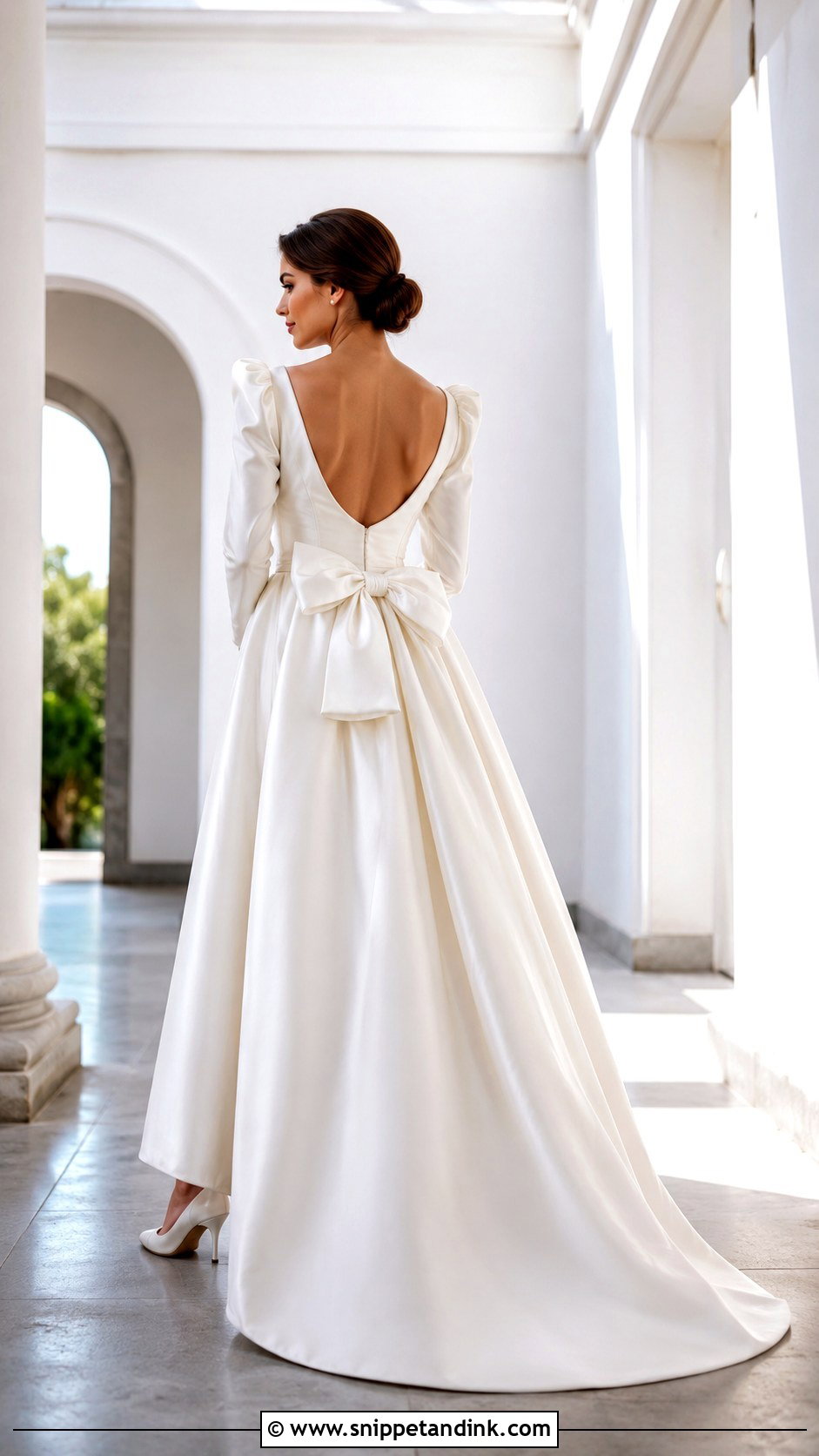 1989 Bow Back Wedding Dress - Snippet and Ink - 25 1989 Wedding Dresses