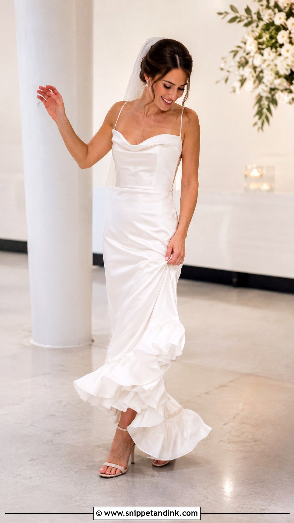 1989 Ruffle Hem Wedding Dress - Snippet and Ink - 25 1989 Wedding Dresses