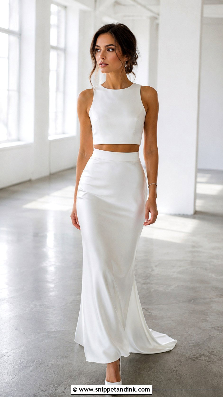1989 Two Piece Wedding Dress - Snippet and Ink - 25 1989 Wedding Dresses