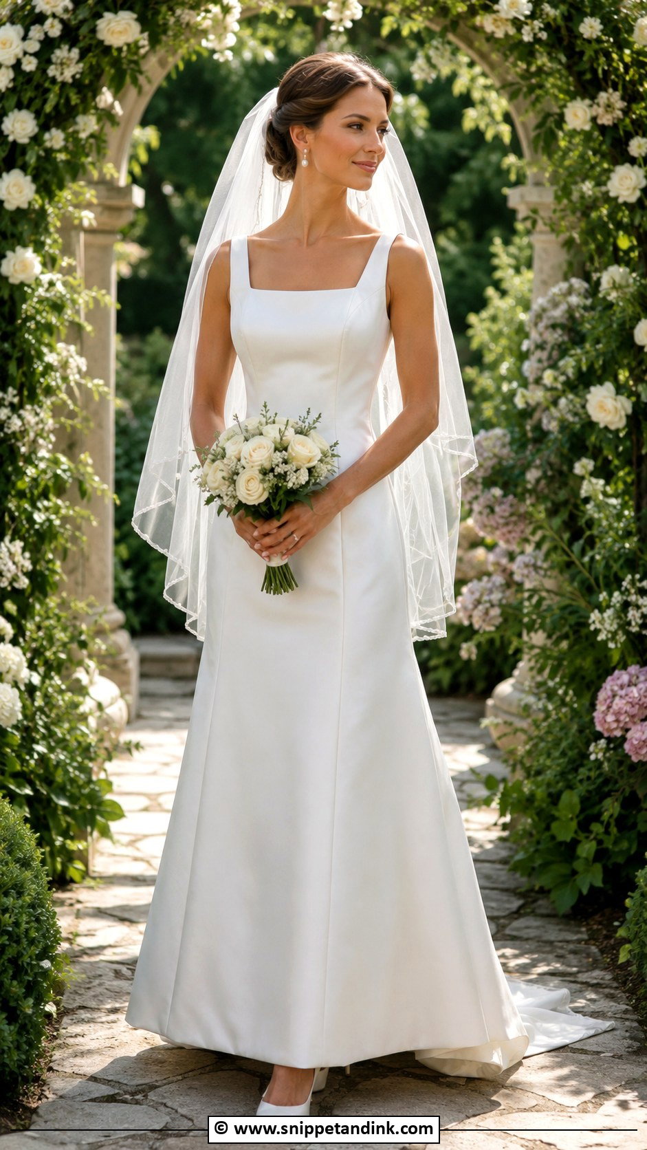 1990s A Line Wedding Dress - Snippet and Ink - 30 1990s Wedding Dress Ideas