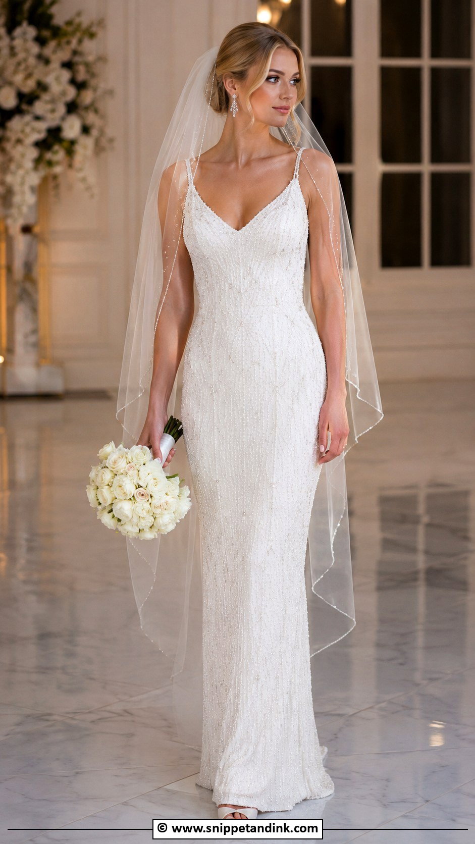 1990s Beaded Wedding Dress - Snippet and Ink - 30 1990s Wedding Dress Ideas